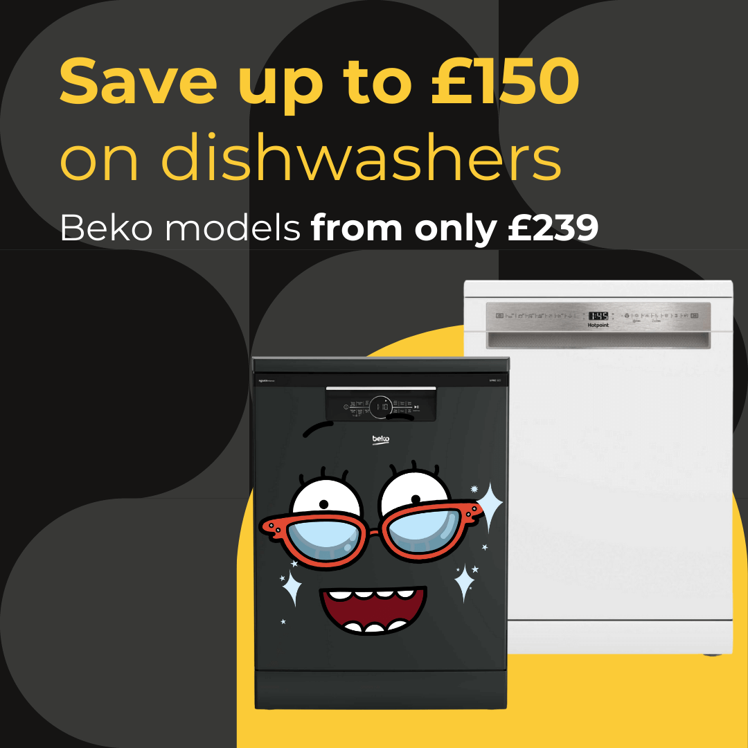 Save up to £150 on dishwashers