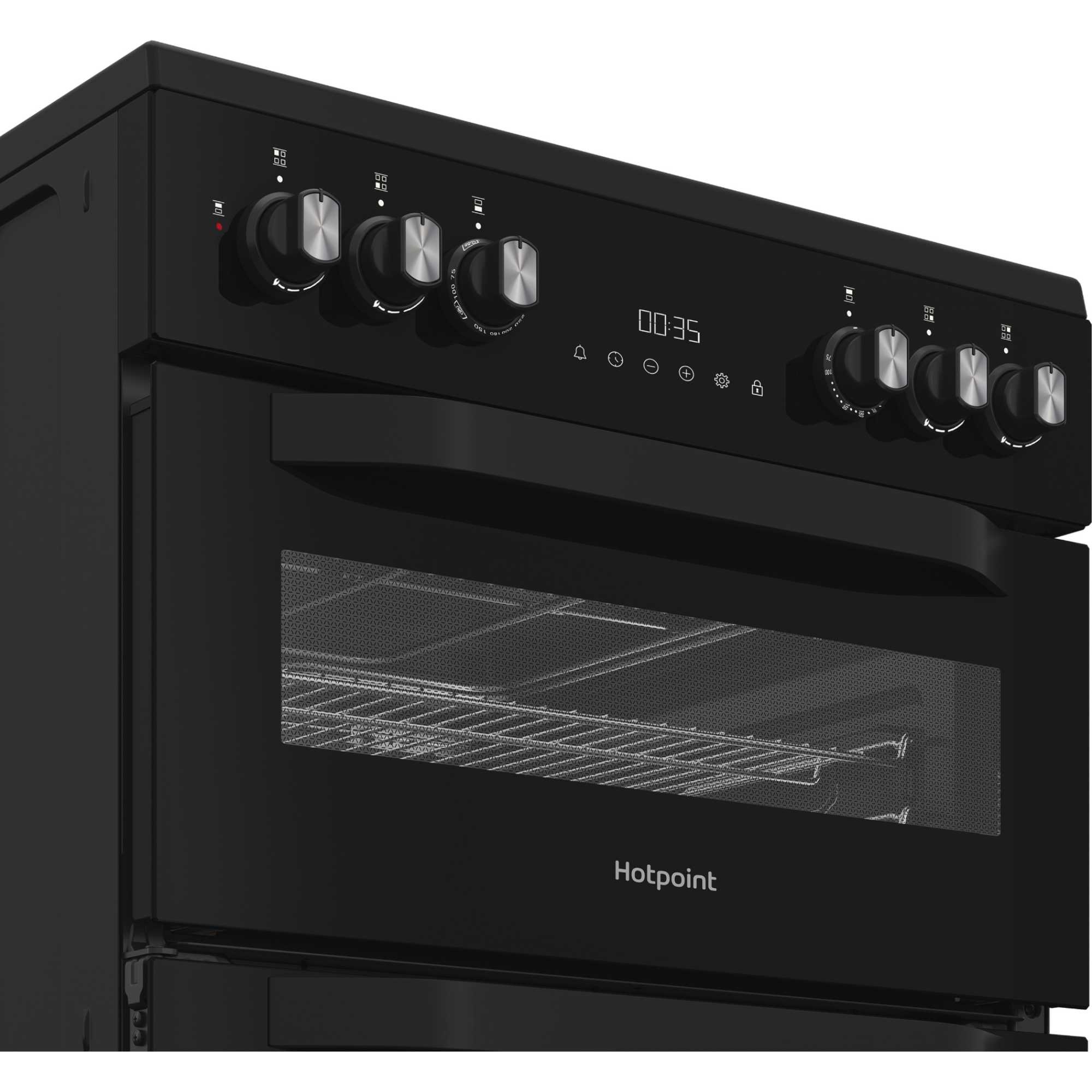 HDD6GDC2B1 Dual Fuel Double Oven Cooker - Black
