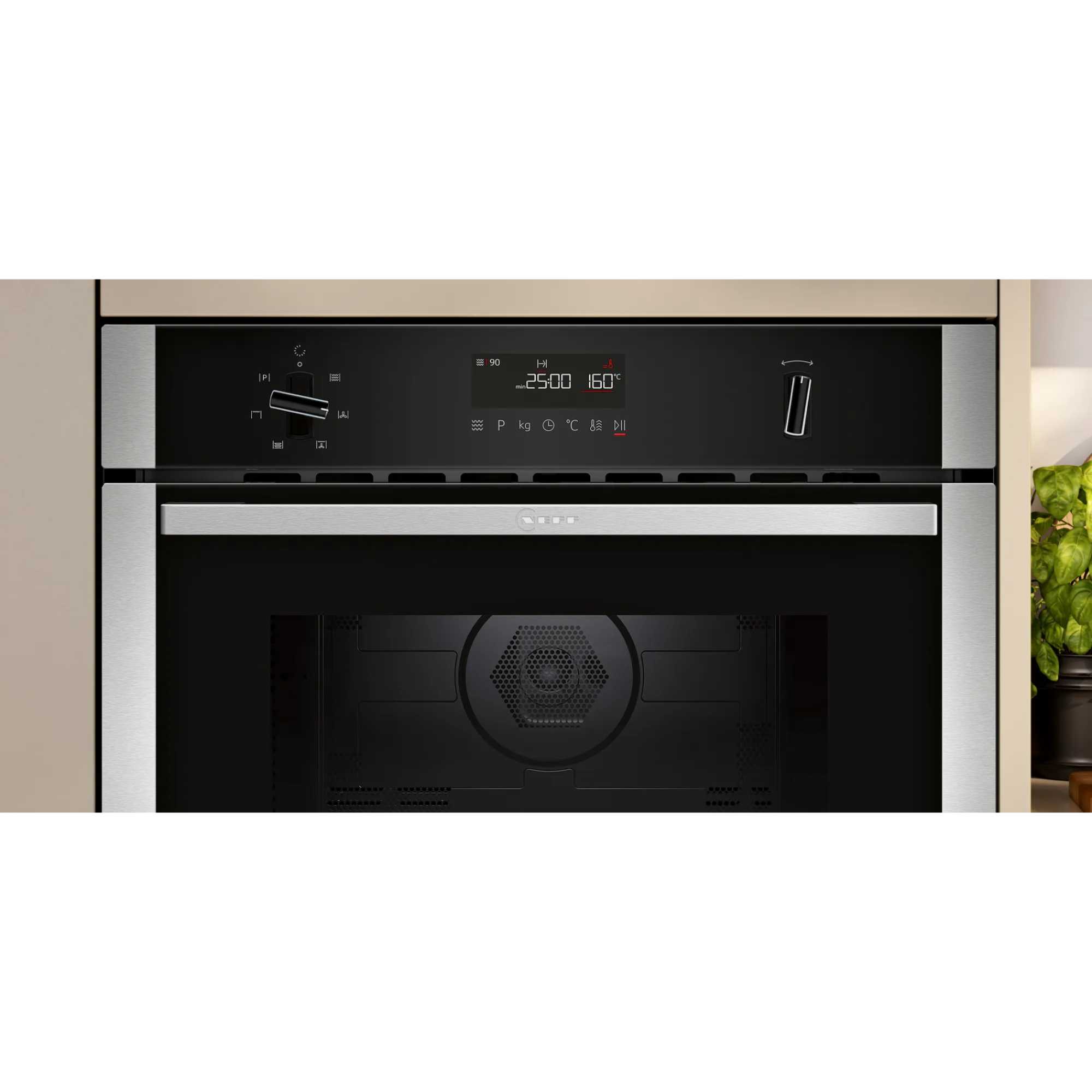 C1AMG84N1B N 50 60mm 900W Built-In Microwave Oven - Stainless Steel