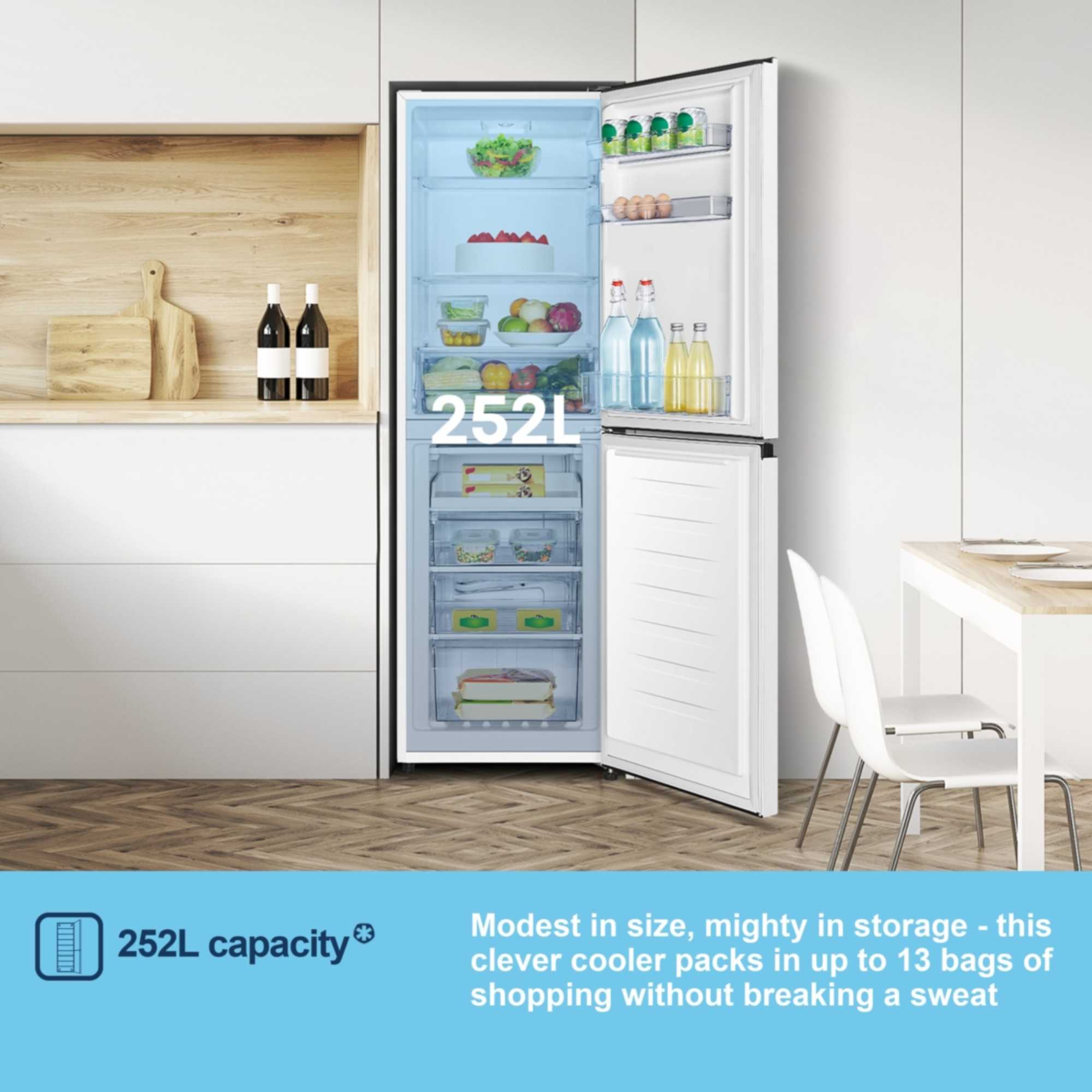 MC55240E 252l Fridge Freezer - White