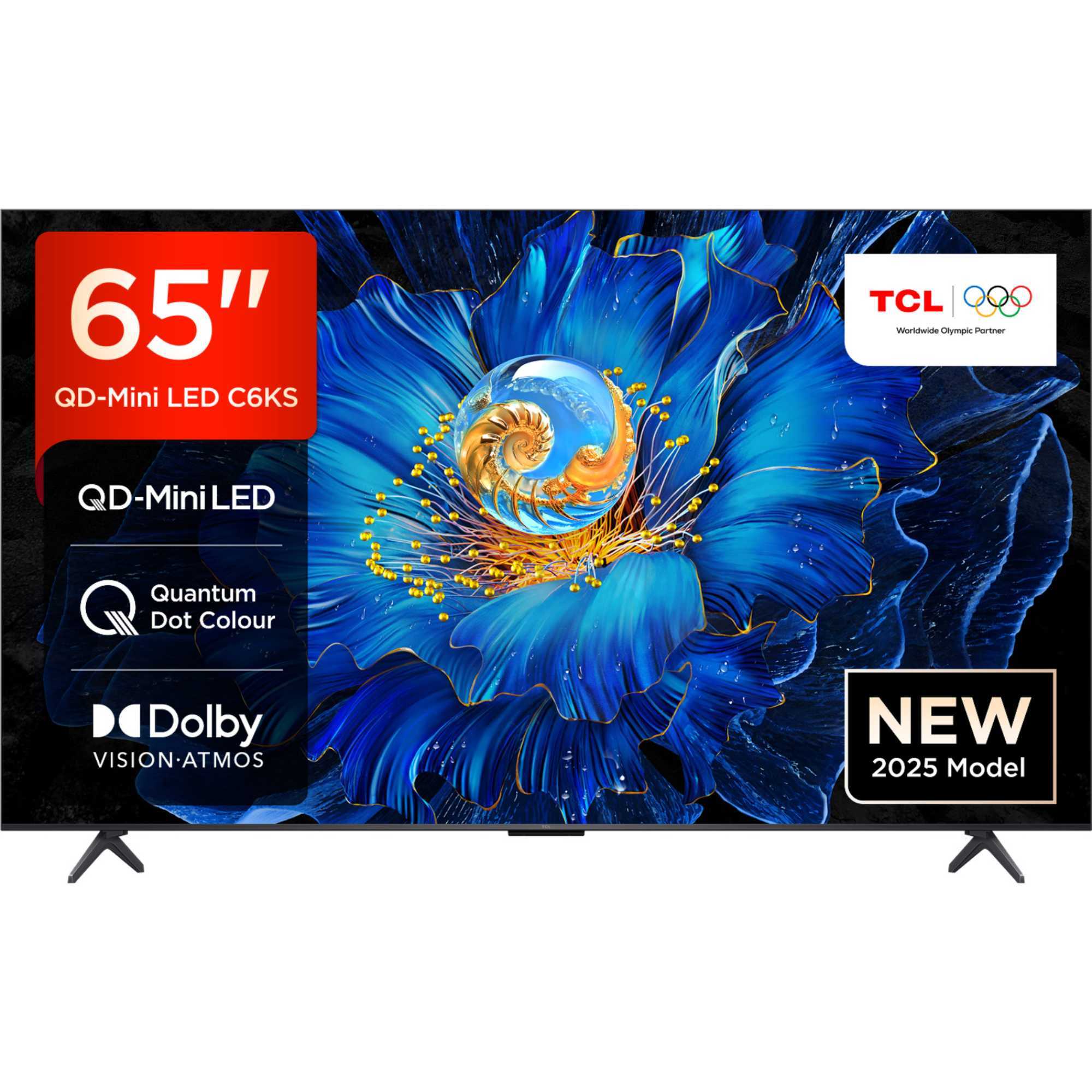 C6KS 65" 4K HDR Premium Smart Google TV with Freely - 65C6KSUK