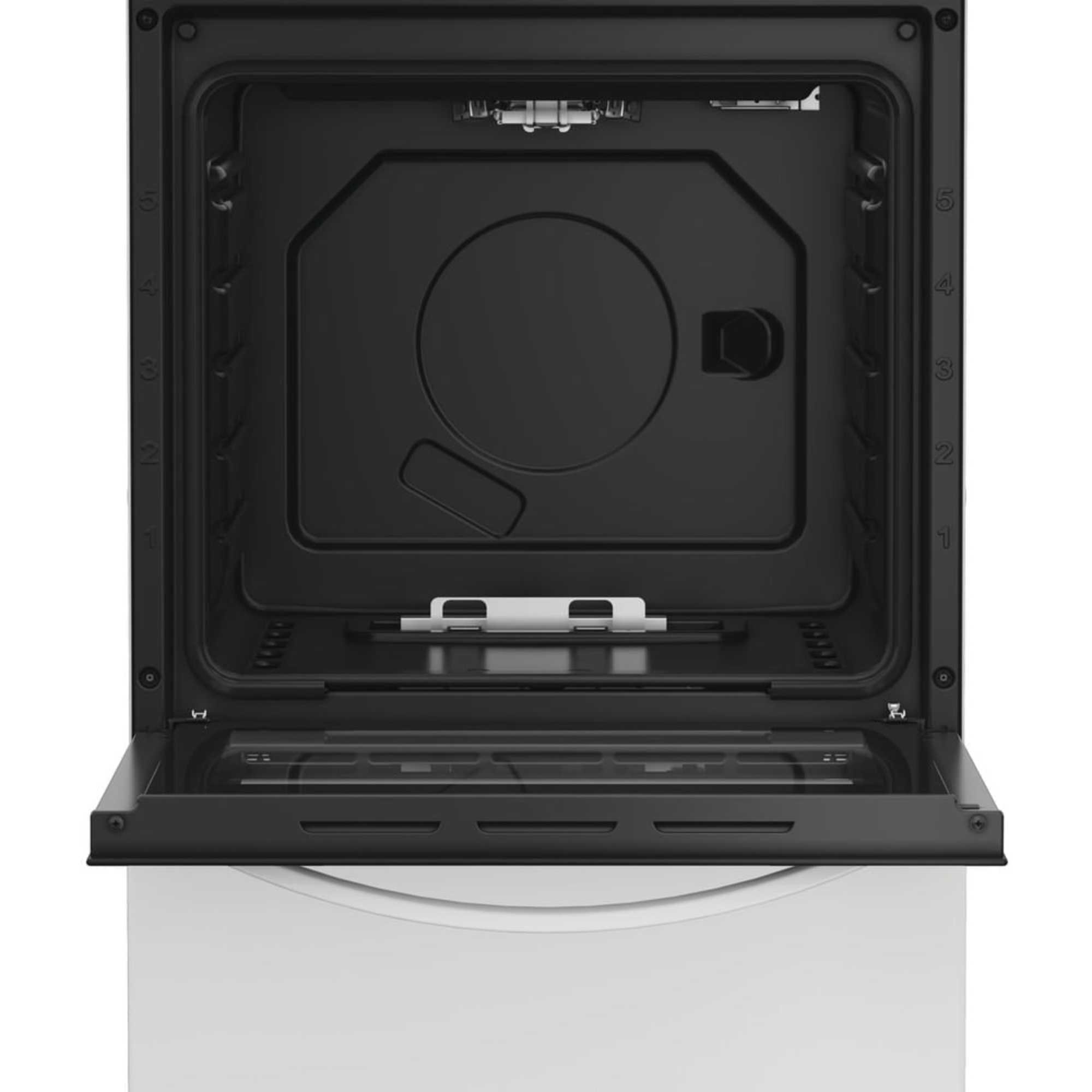 I5G1KMW 50cm 55l Gas Single Cooker with 4 Gas Burner Hob - White