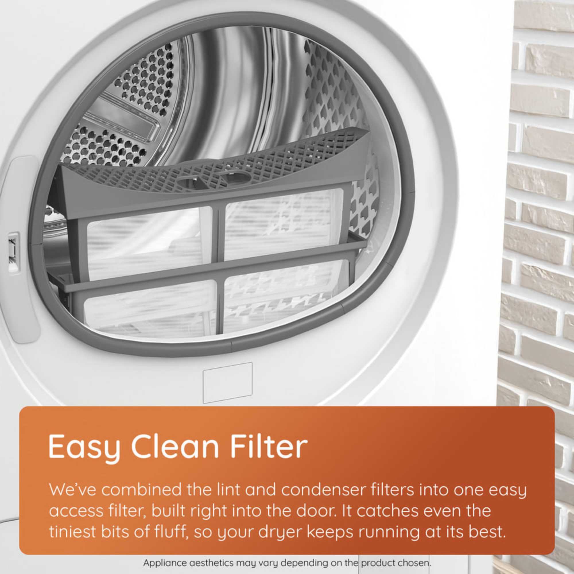 C HSD 82M GG UK 8kg Heat Pump Tumble Dryer with PetHairCare - Dark Grey