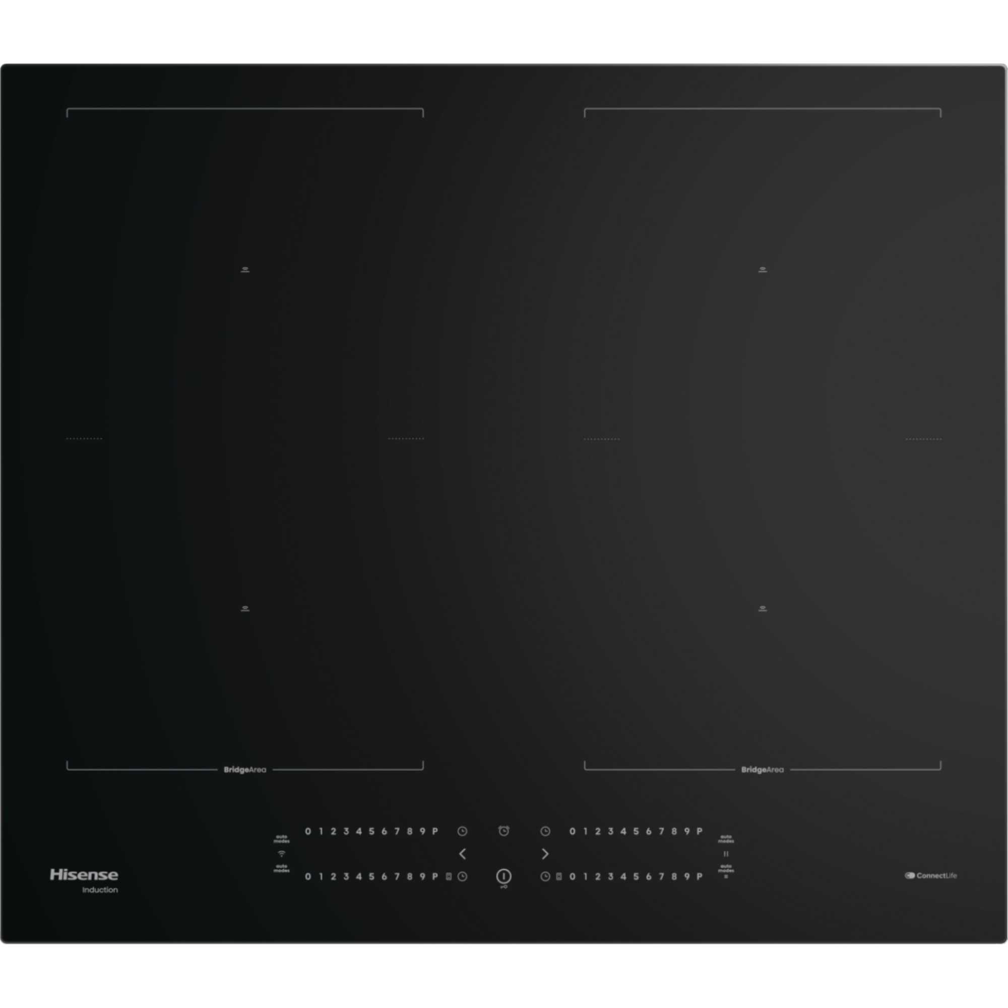 HI6442BSCWF Hi6 60cm 4 Zone Induction Hob - Black