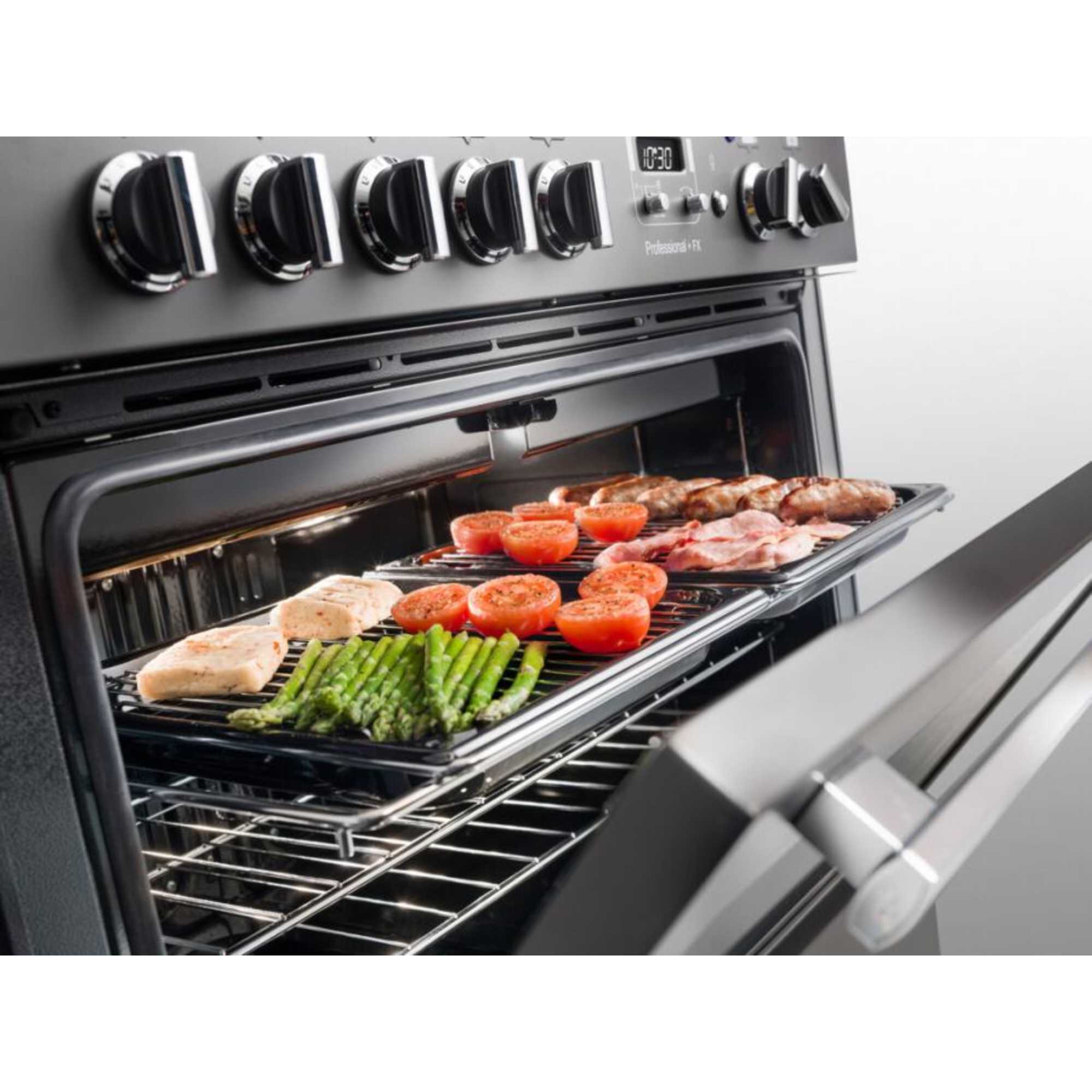 Professional+ FX 90 90cm Dual Fuel Range Cooker - PROP90FXDFFSS/C