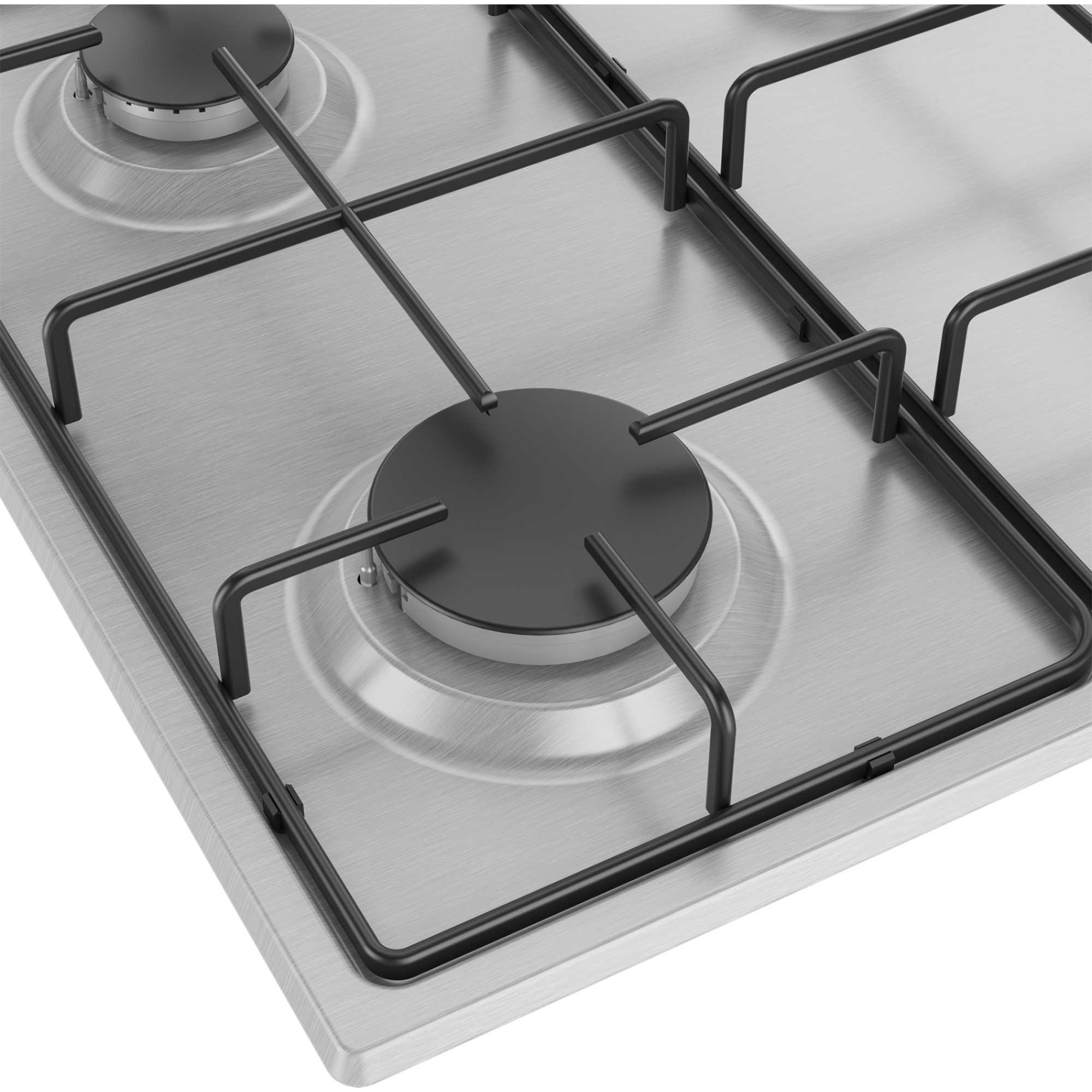HIBG64120SX 60cm Gas Hob Stainless Steel