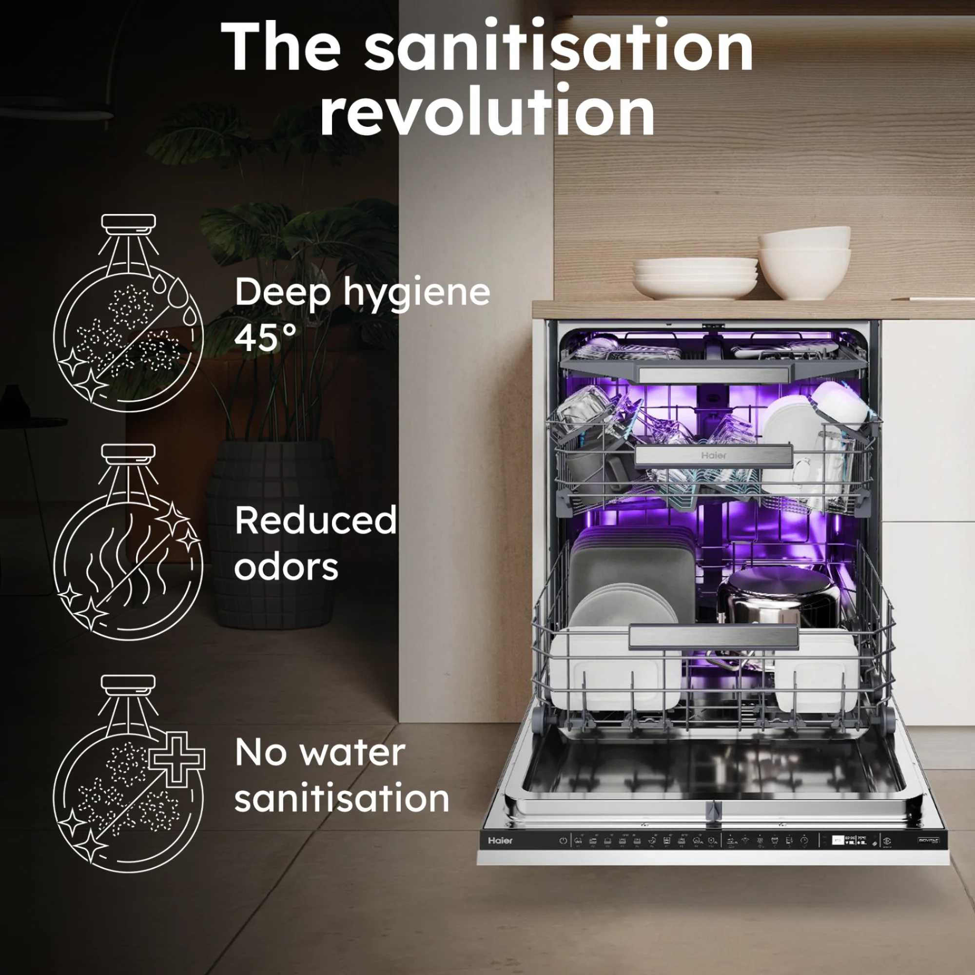 I-Pro Shine Series 6 Fully Integrated Dishwasher Full-Sized - XS 4A4M4BB-80