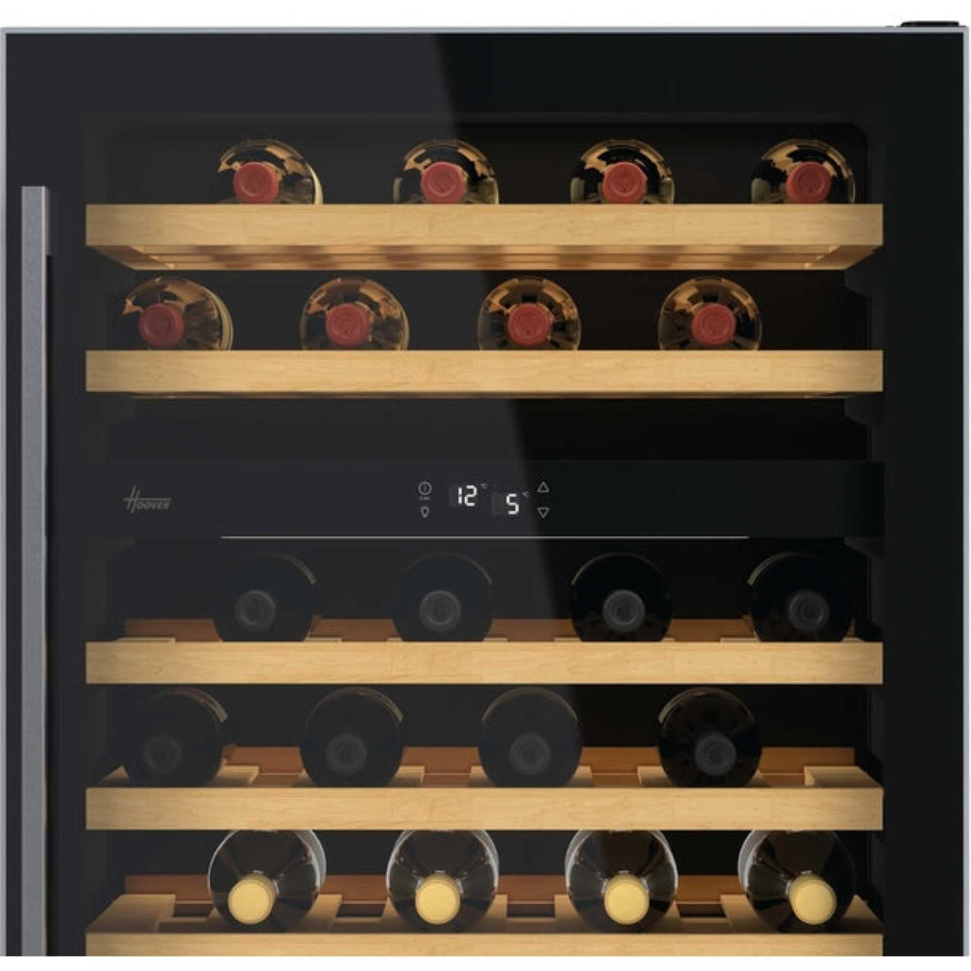 HWCB 60 UK/N H-Wine 700 46 Bottles Undercounter Wine Cooler - Black