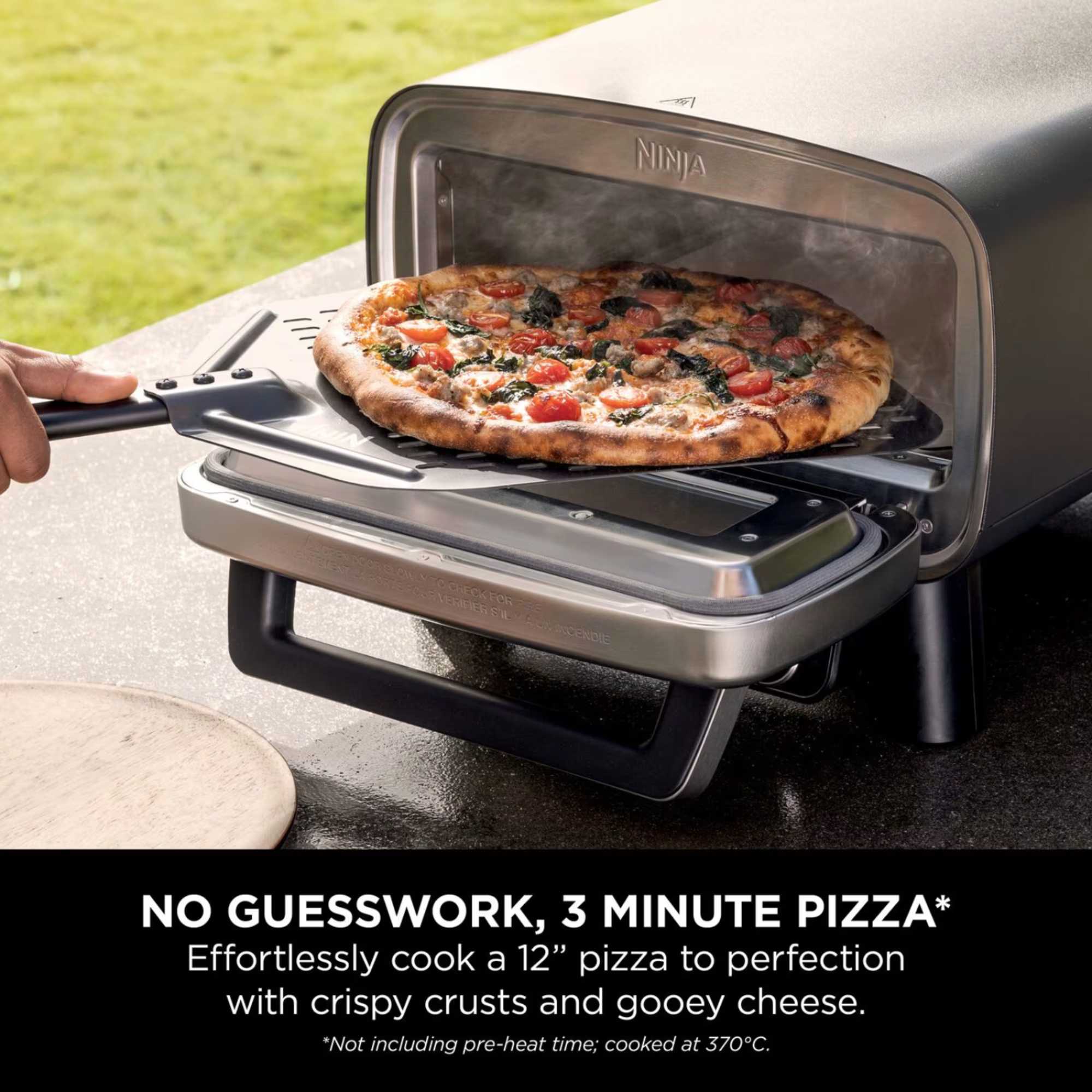 MO201UK Artisan Electric Outdoor Pizza Oven & Air Fryer - Grey