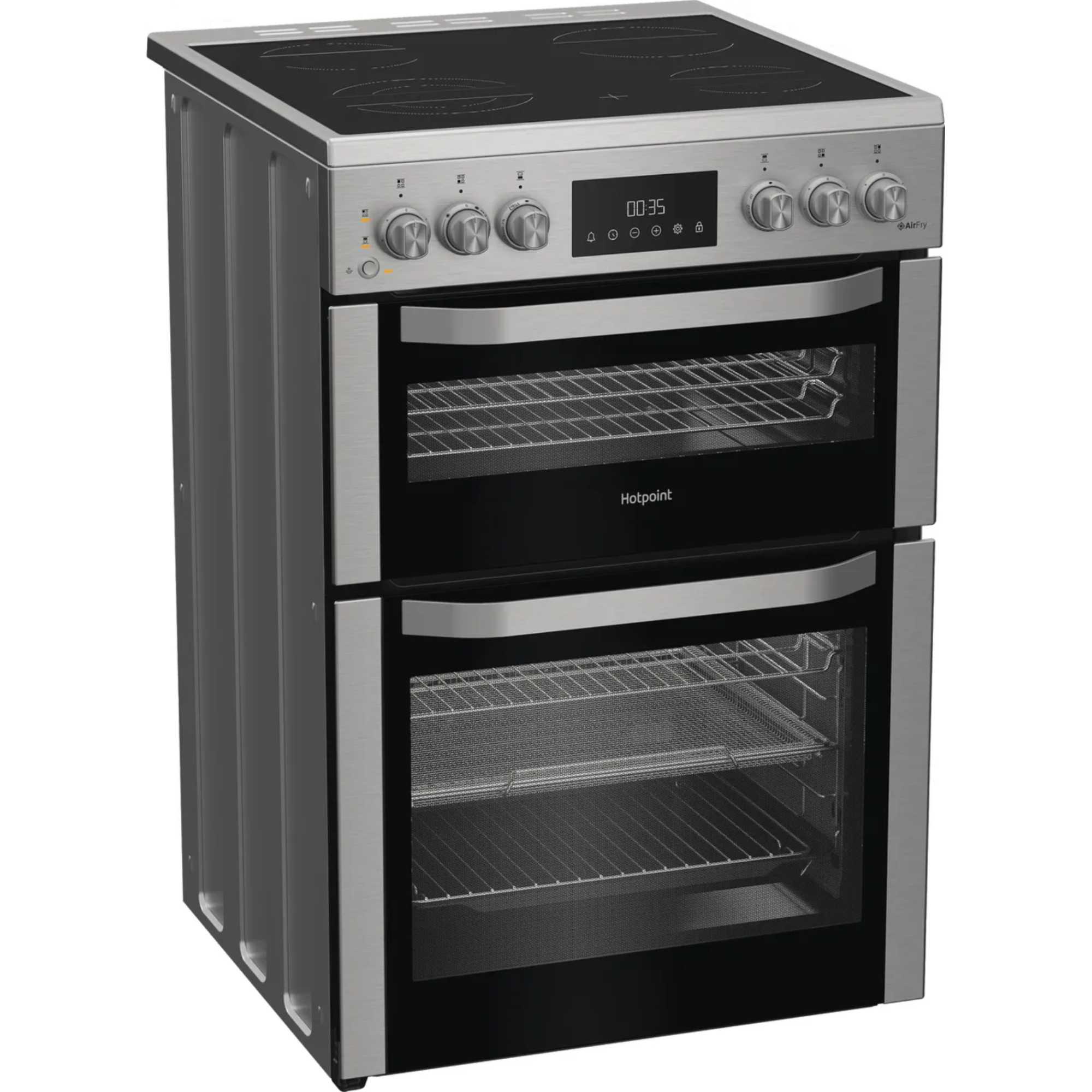 HDE6VDCASX 60cm Electric Double Cooker - Stainless Steel