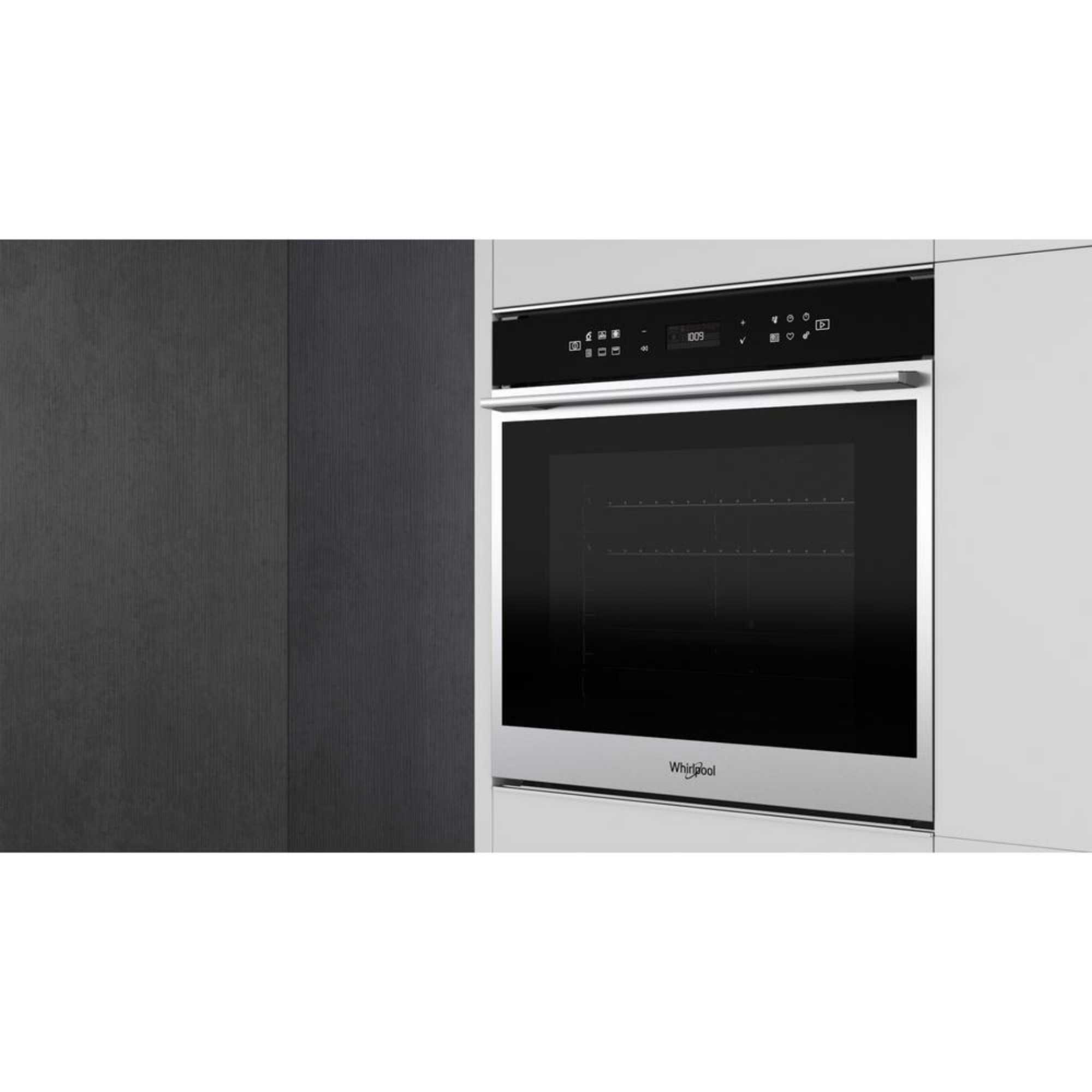 W7OM44S1P 73l Built-In Electric Pyrolytic Single Oven - Stainless Steel