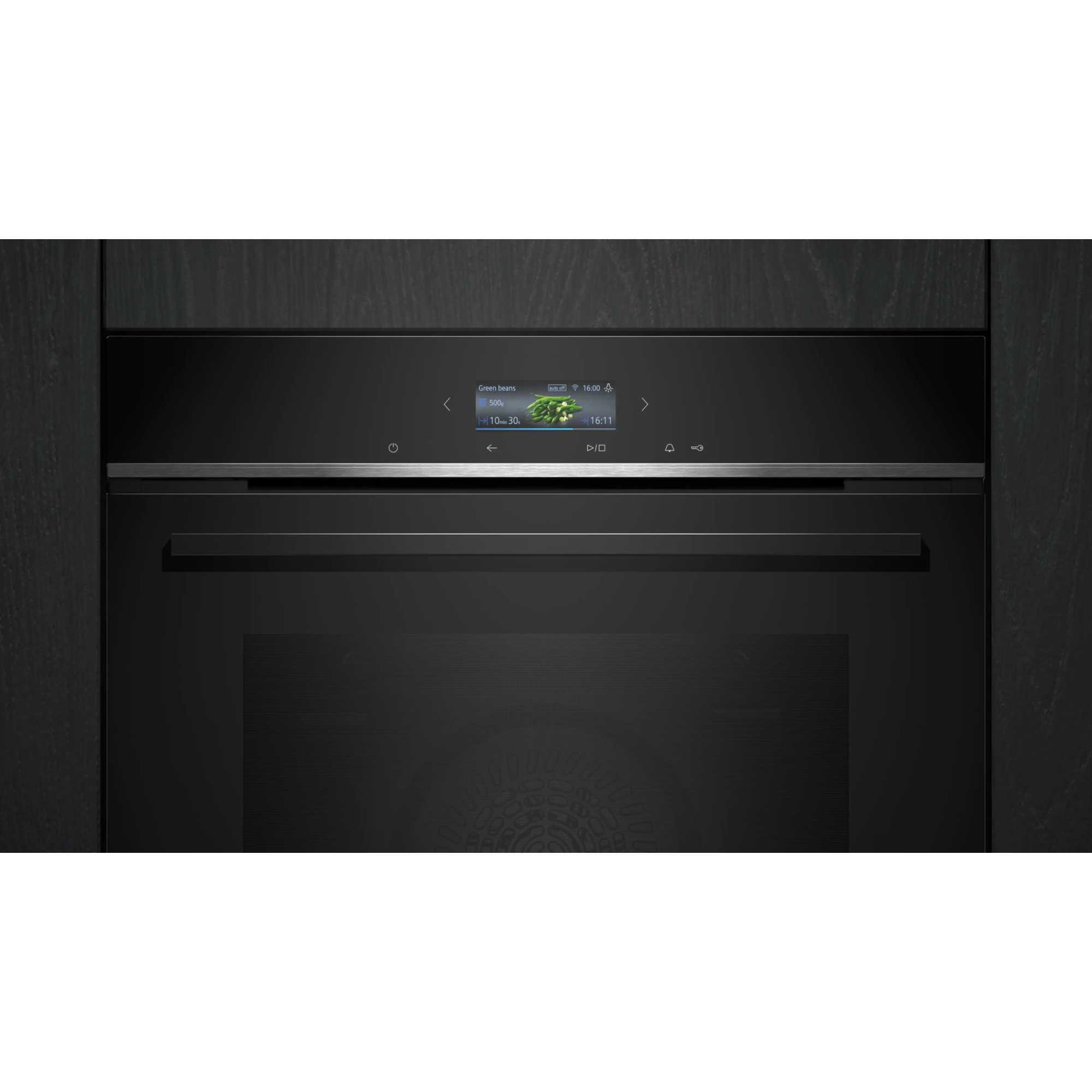 HB732G1B1B iQ700 Built-in Electric Oven with ecoClean - Black