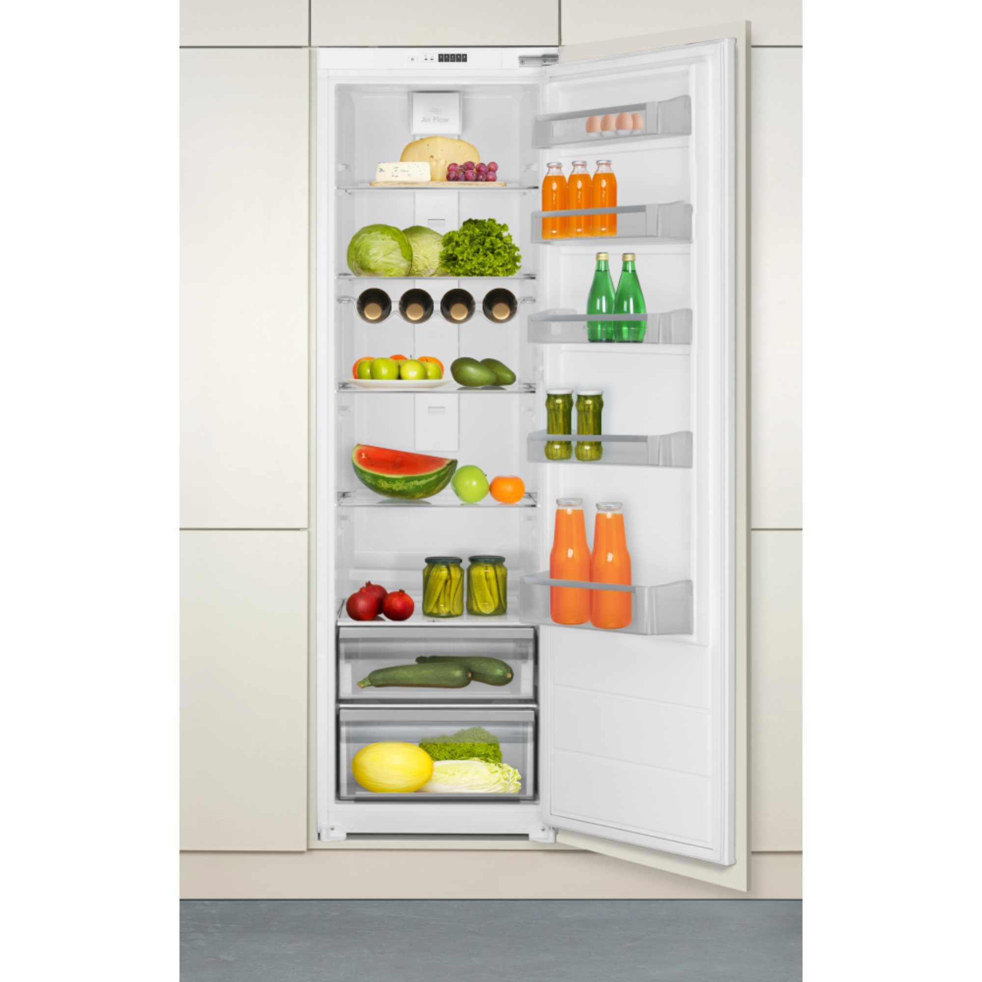 CRI621 294L Integrated Full Height Larder Fridge