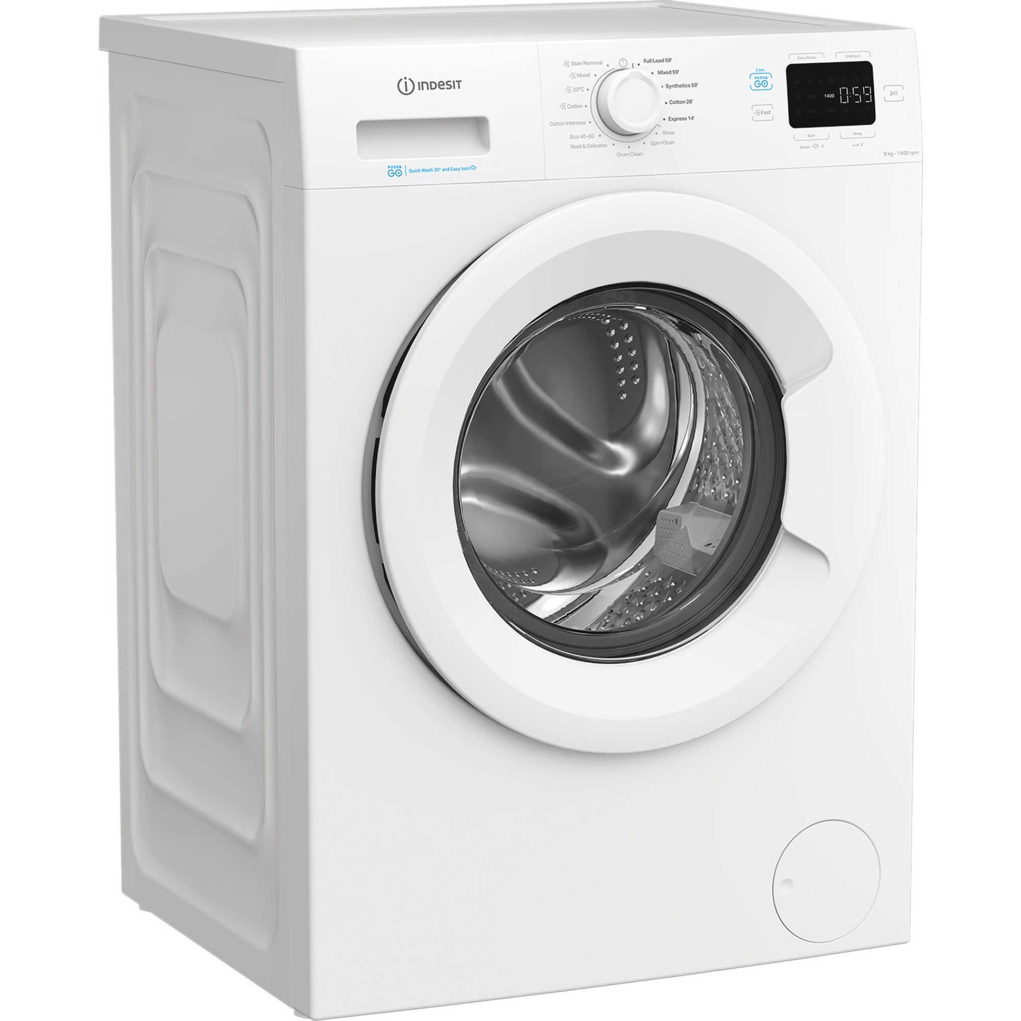 IP 946 PUSH&GO UK 9kg 1400rpm Washing Machine - White