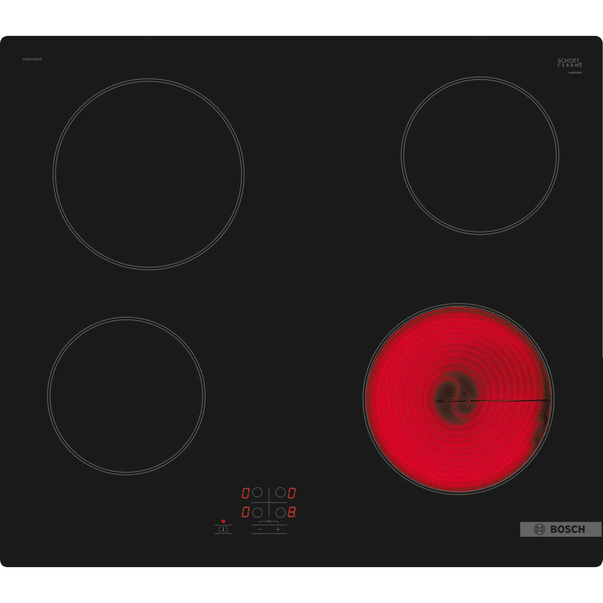 PKE61RAA8B Series 2 60cm 4 Burner Ceramic Electric Hob