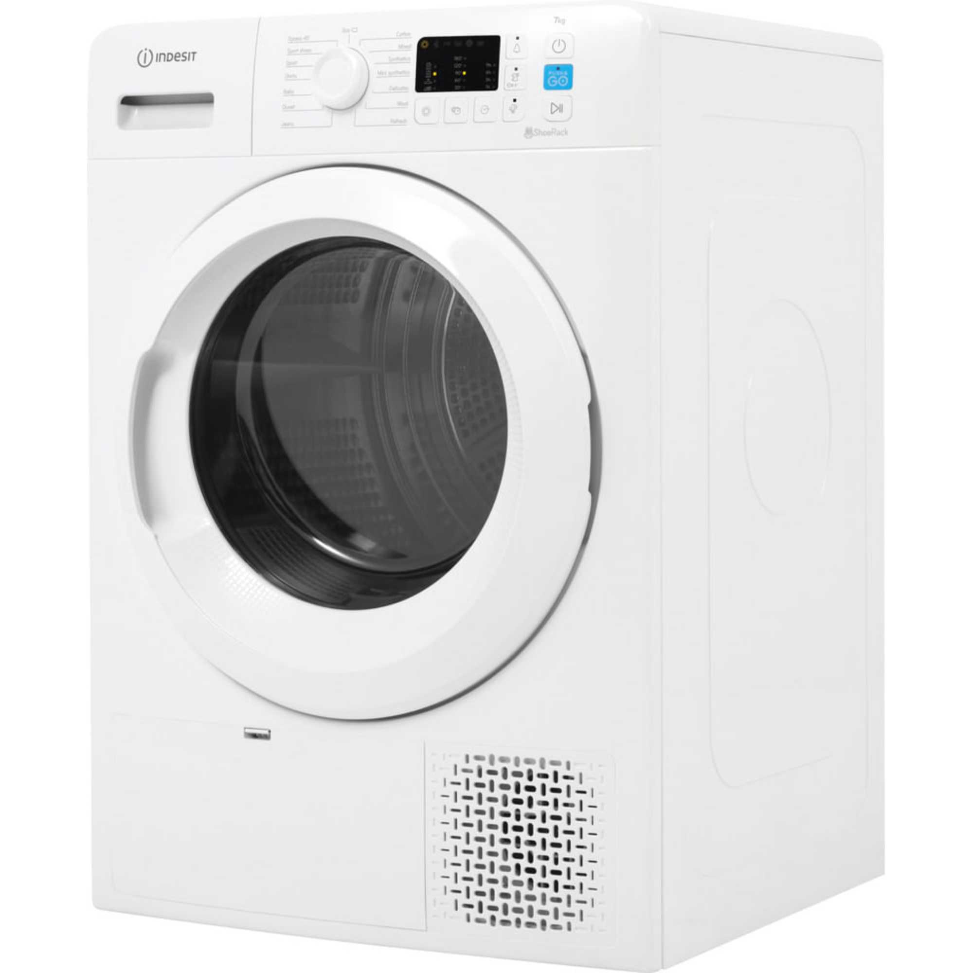 YT M10 71 R UK Push&Go 7kg Heat Pump Tumble Dryer - White