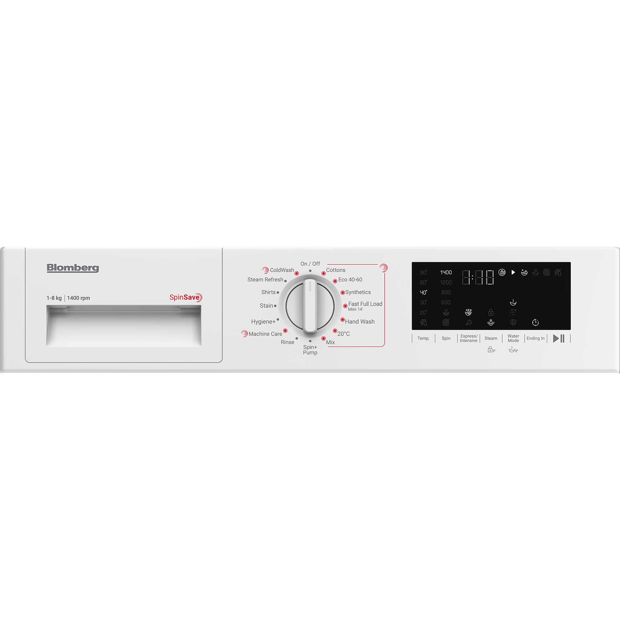 LWI284421 8kg 1400 Spin Integrated Washing Machine
