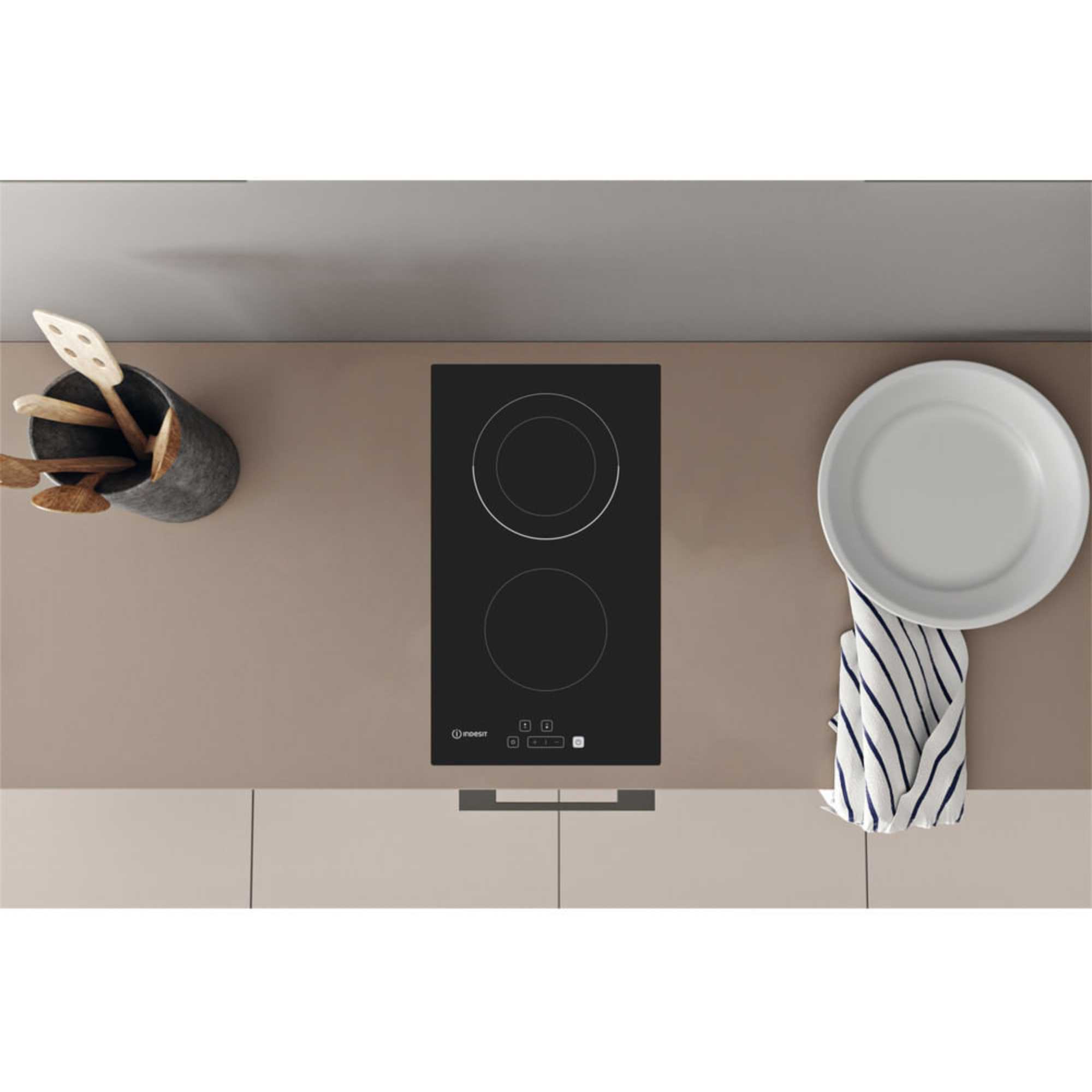IRD 2030 B 30cm 2 Zone Electric Ceramic Hob - Black