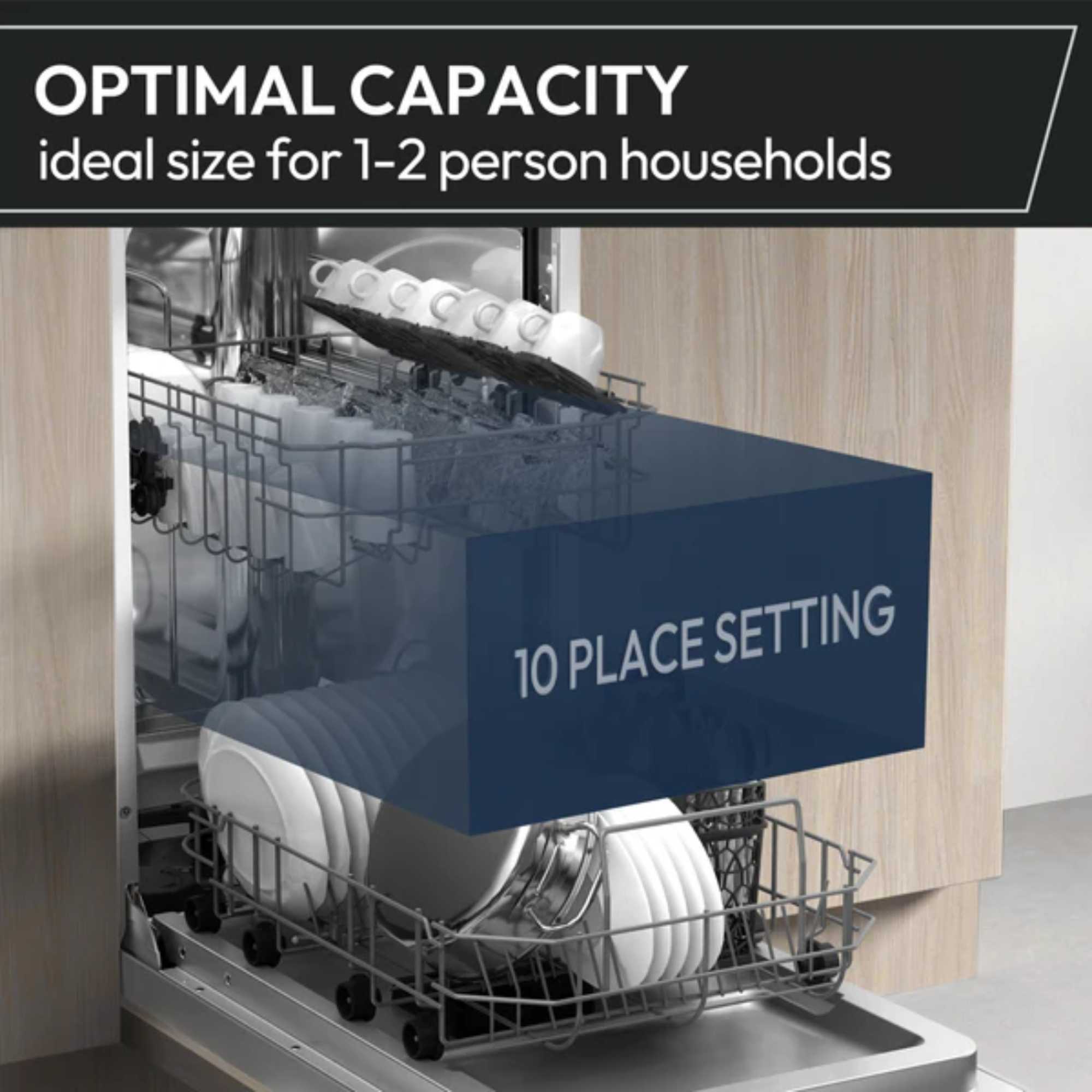 H-Dish 500 HDPH2D1049W-80 Dishwasher 10 Place Settings - White