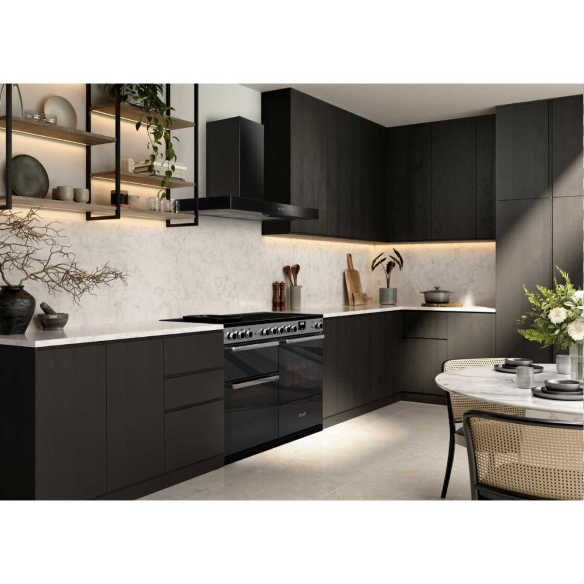 Edge Deluxe 90 90cm Electric Range Cooker - EDDL90EIGBLK/CM1