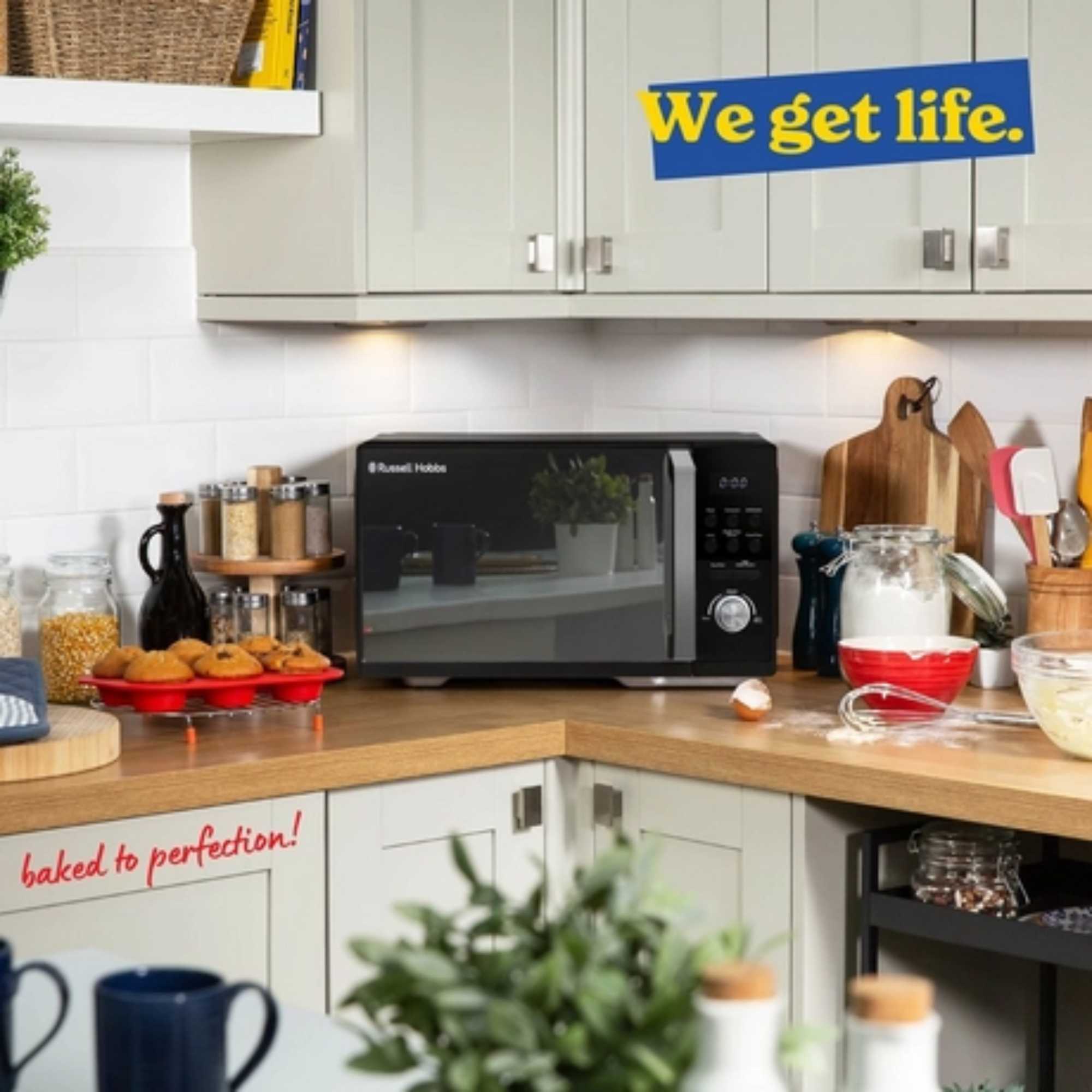 RHMAF2508B 25 Litres Combination Air Fryer Microwave 4in1 - Black