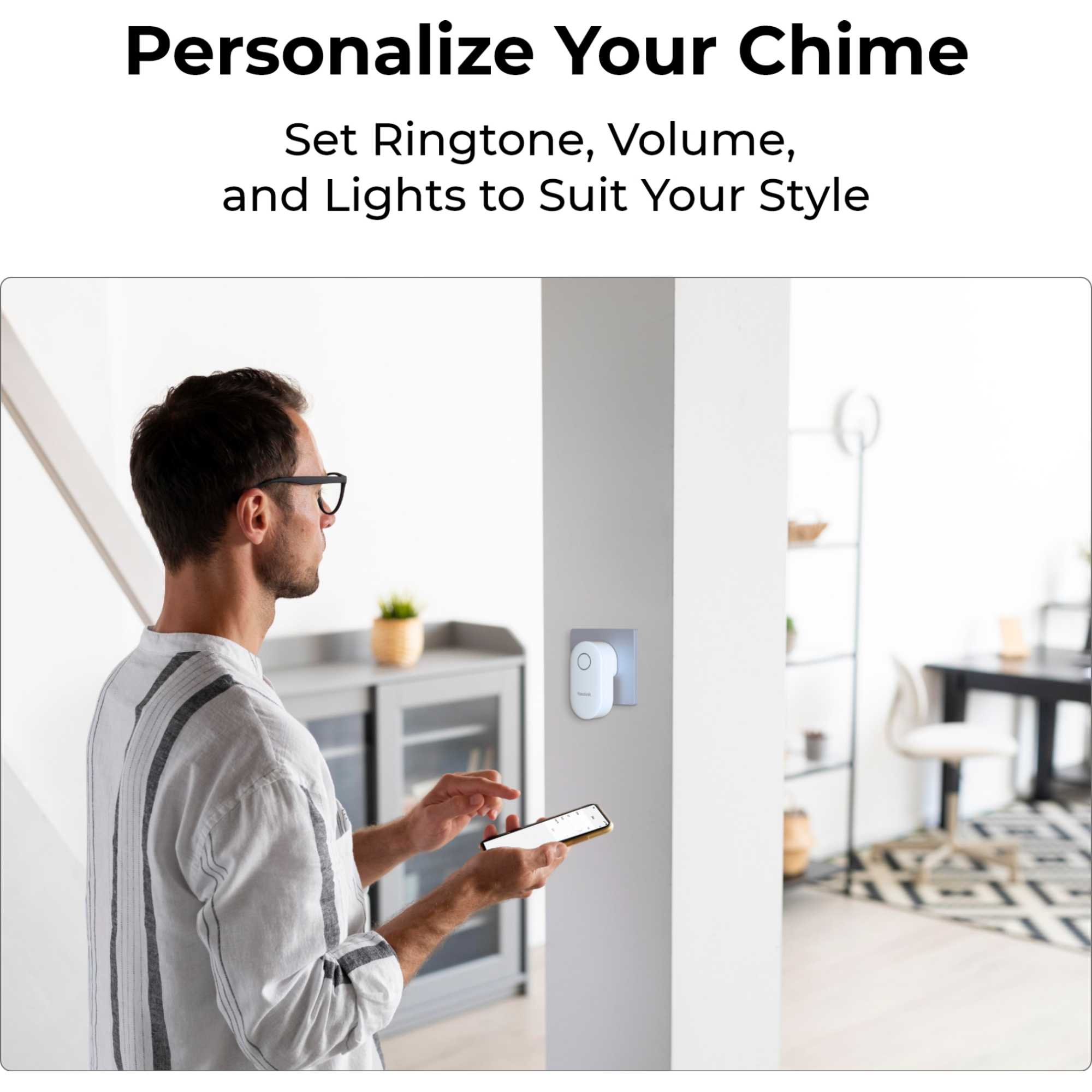 2K+ WiFi Video Doorbell, Smart Detection with Chime + 64GB