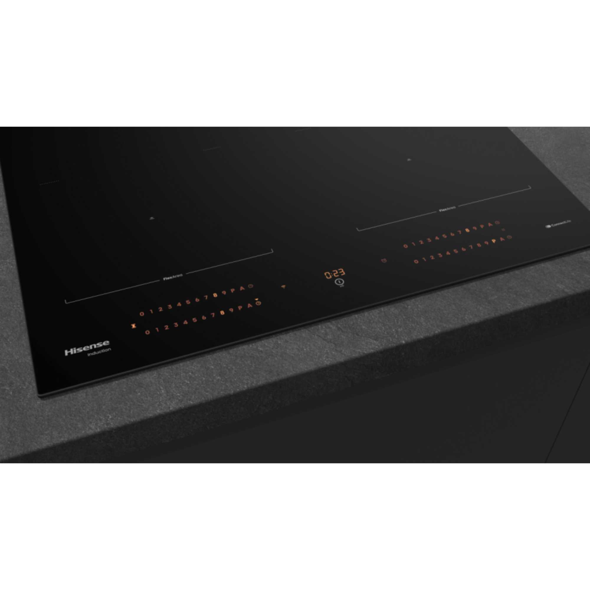 HI6443BSCWF Hi8 60cm 4 Zone Induction Hob - Black