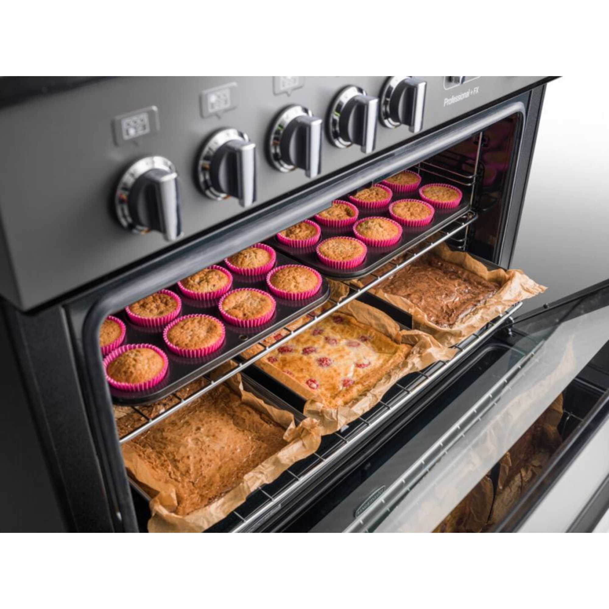 Professional+ FX 90 90cm Dual Fuel Range Cooker - PROP90FXDFFSS/C