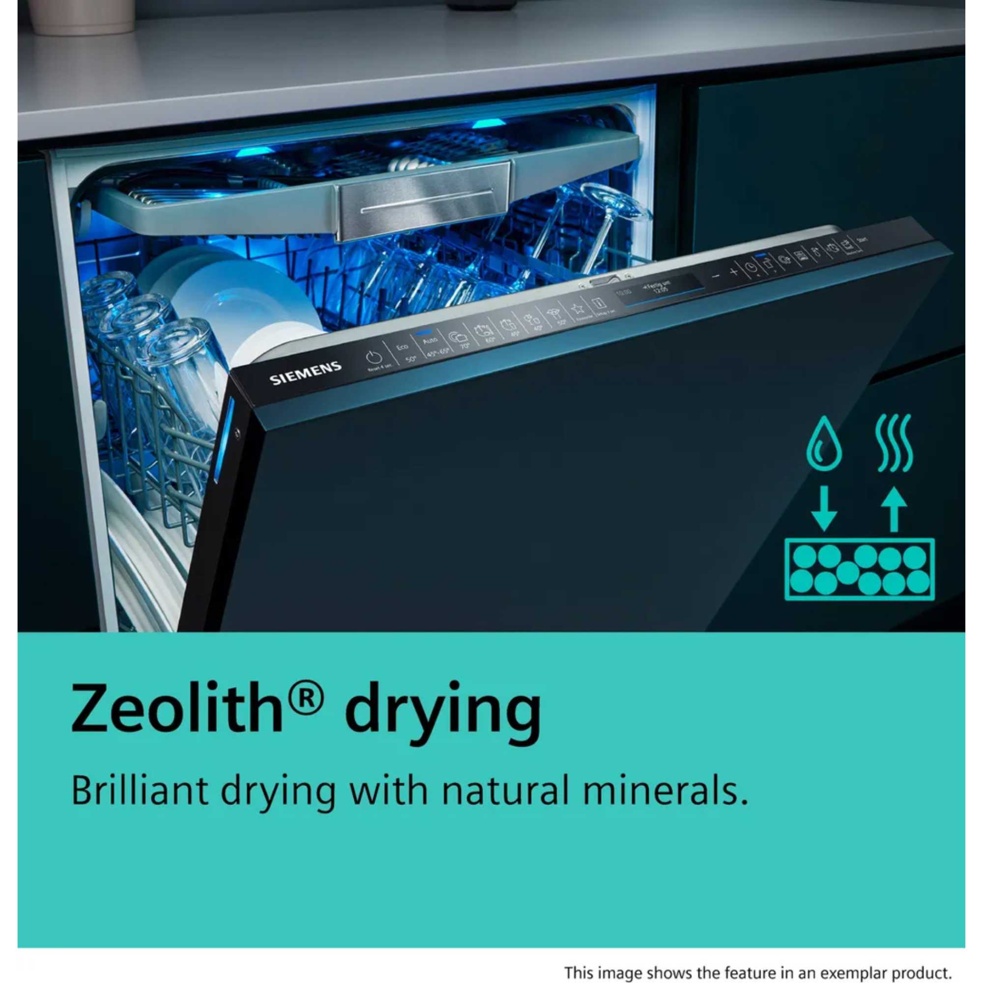 SN27TI02CE 14 Place Setting Smart Dishwasher - Anti-Fingerprint Brushed Steel