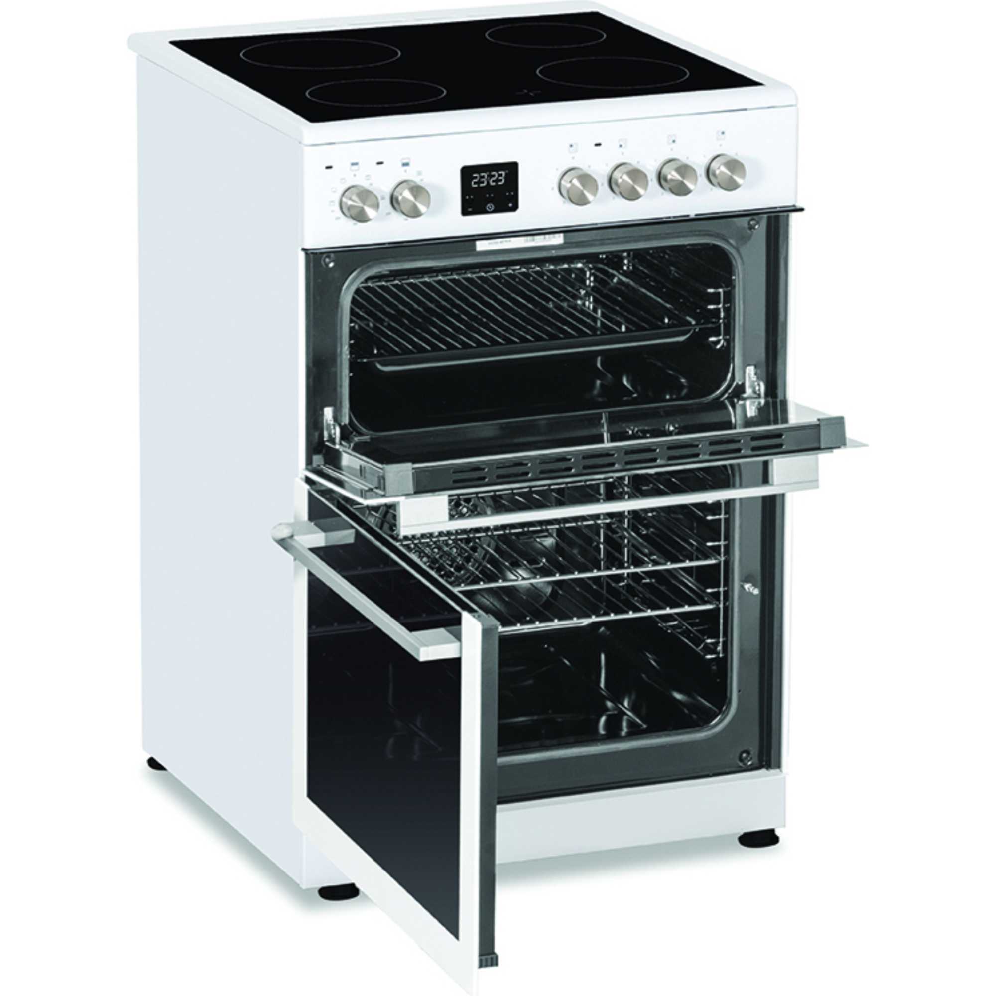 C60CDOW 60cm Double Oven Ceramic Cooker - White
