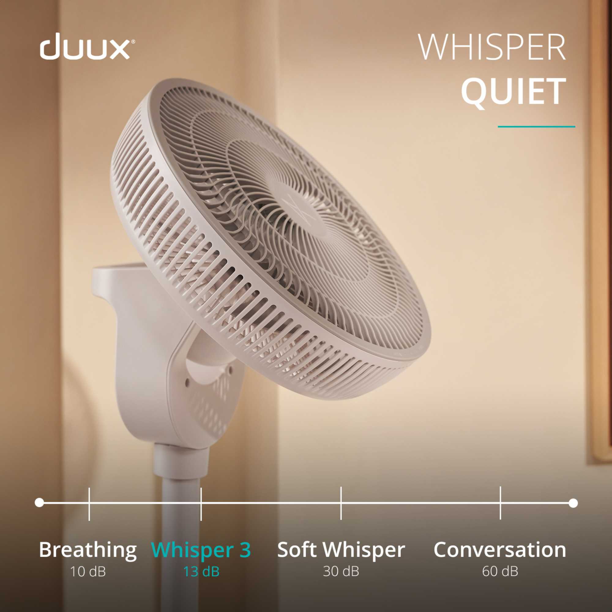 DXCF221UK Whisper Fan 3 - White