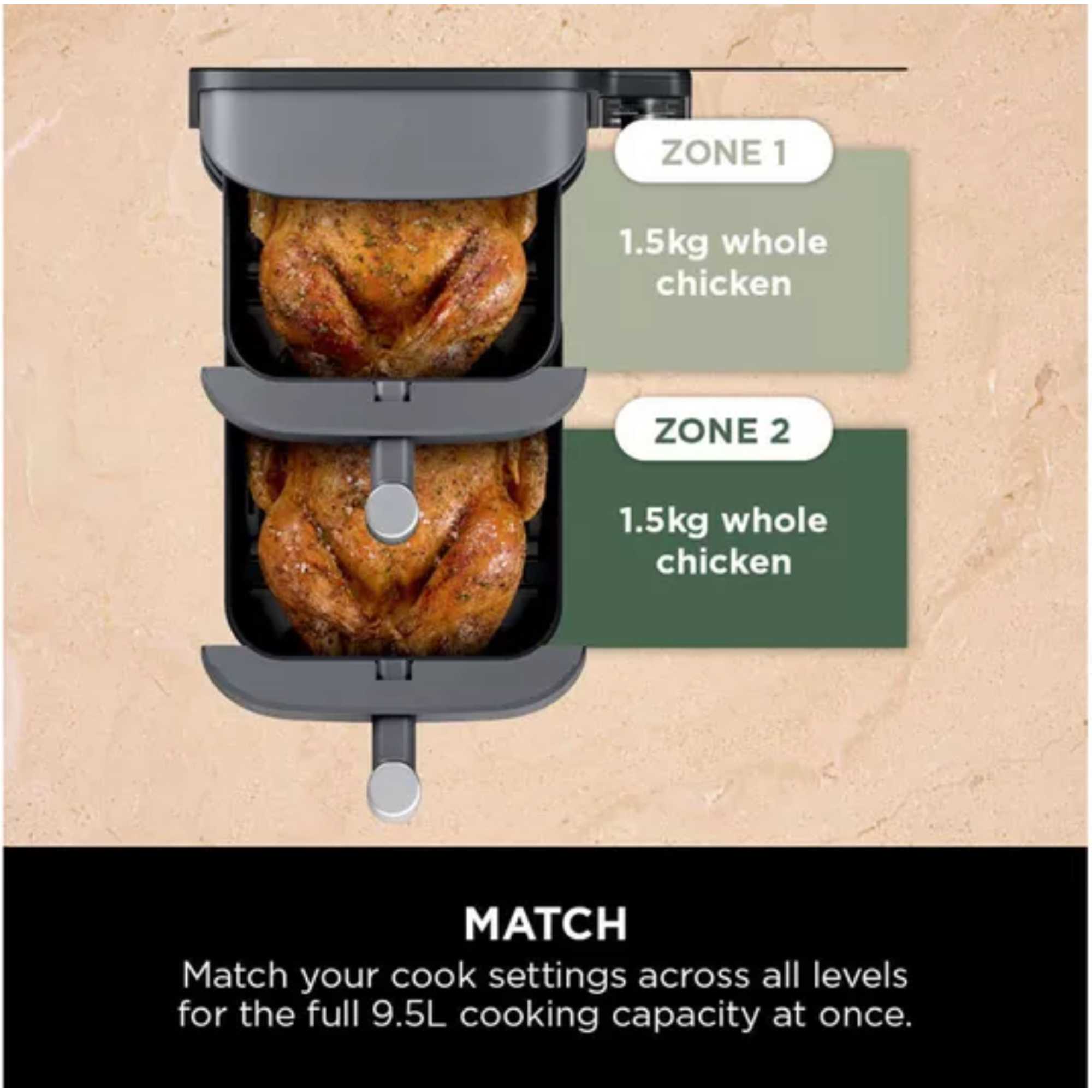 Double Stack XL 9.5L Air Fryer SL400UK