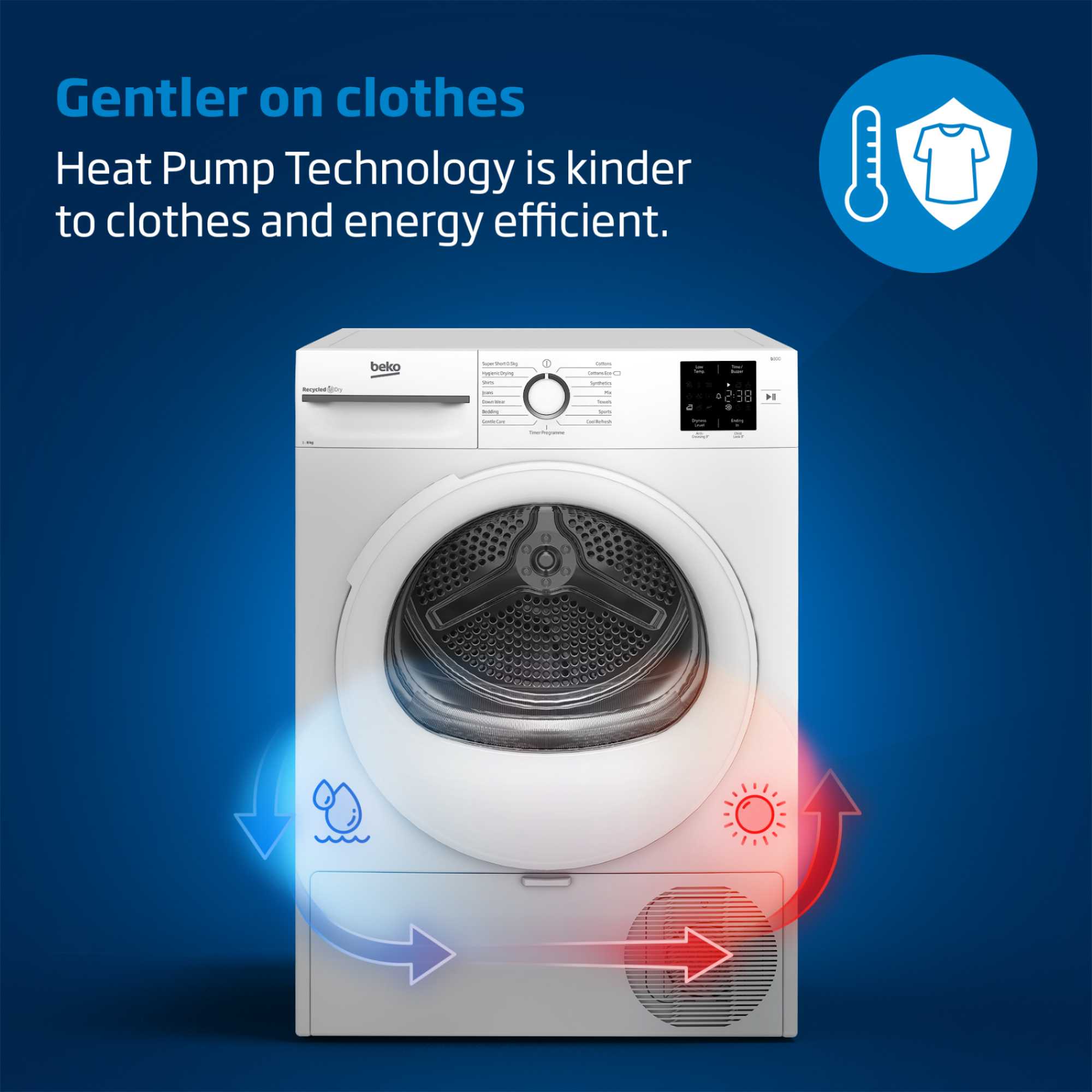 10kg Heat Pump Tumble Dryer - BM3T31023NW