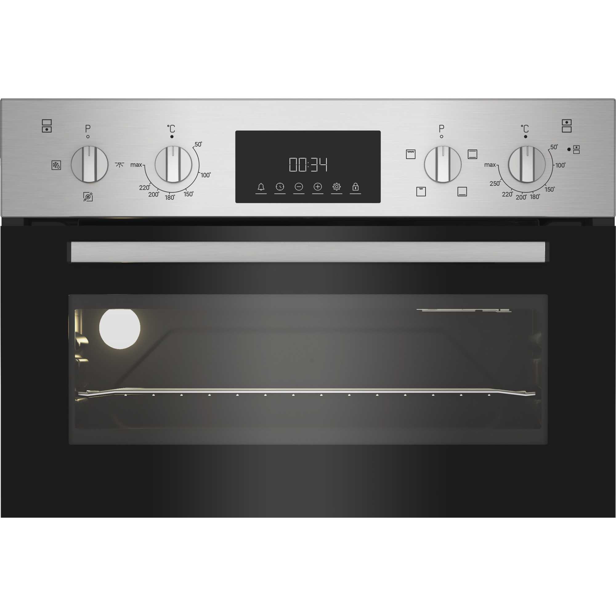 DII 10D IX Built-In Electric Fan Double Oven - Stainless Steel