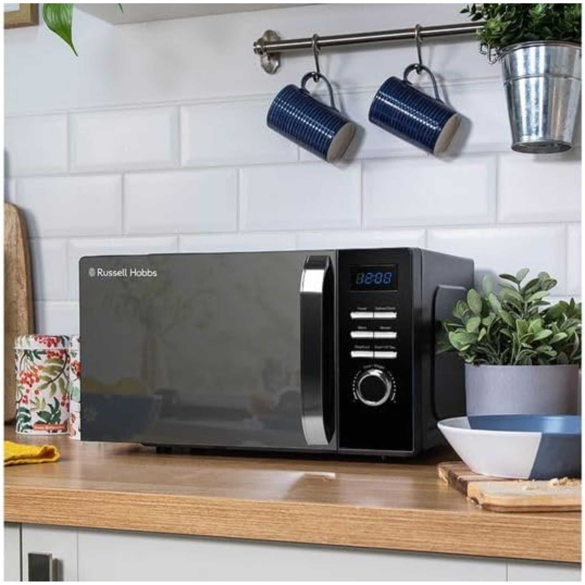 RHMD830MB 20l 800W Compact Solo Microwave - Black