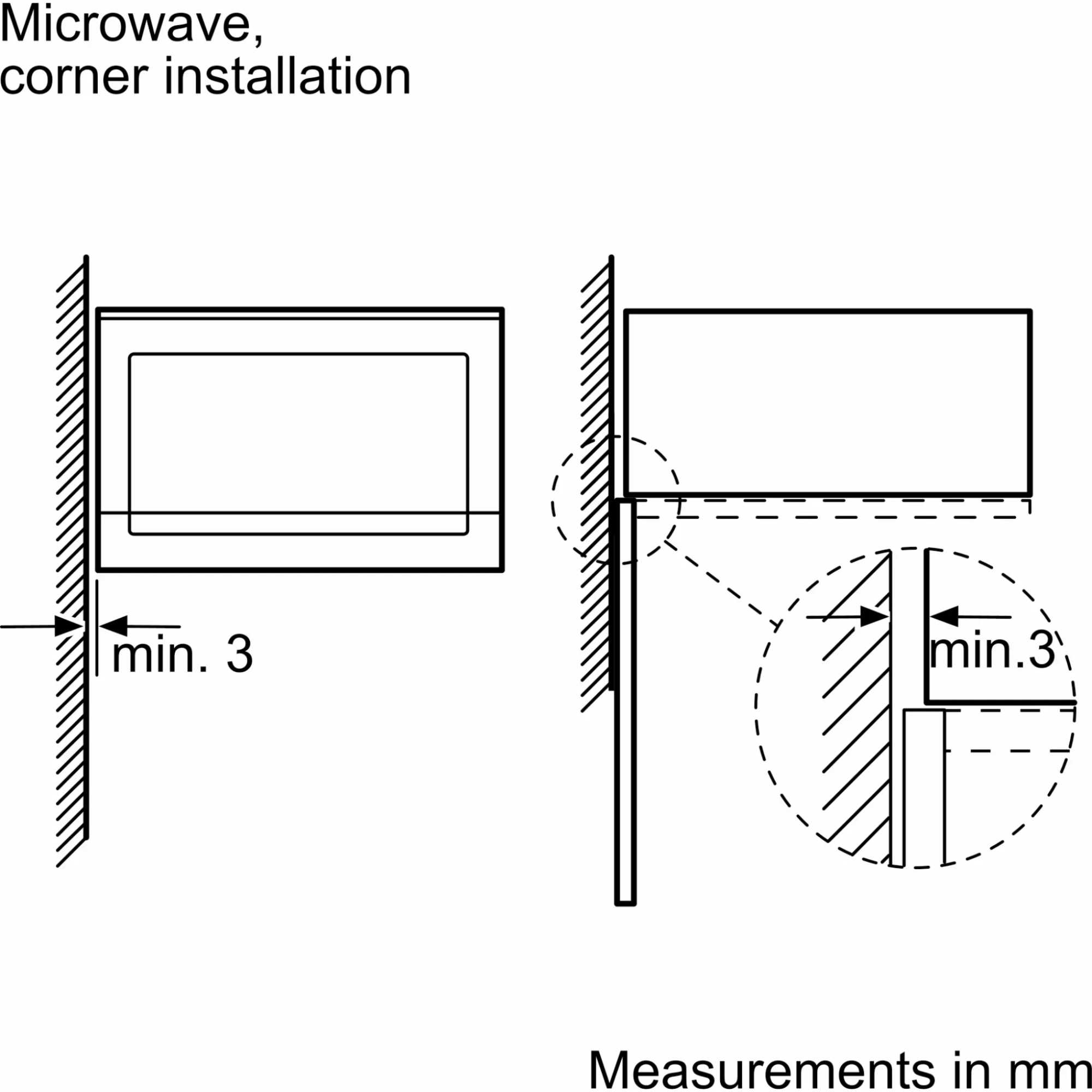 HLAWD23N0B 20L 800W Built-In Microwave