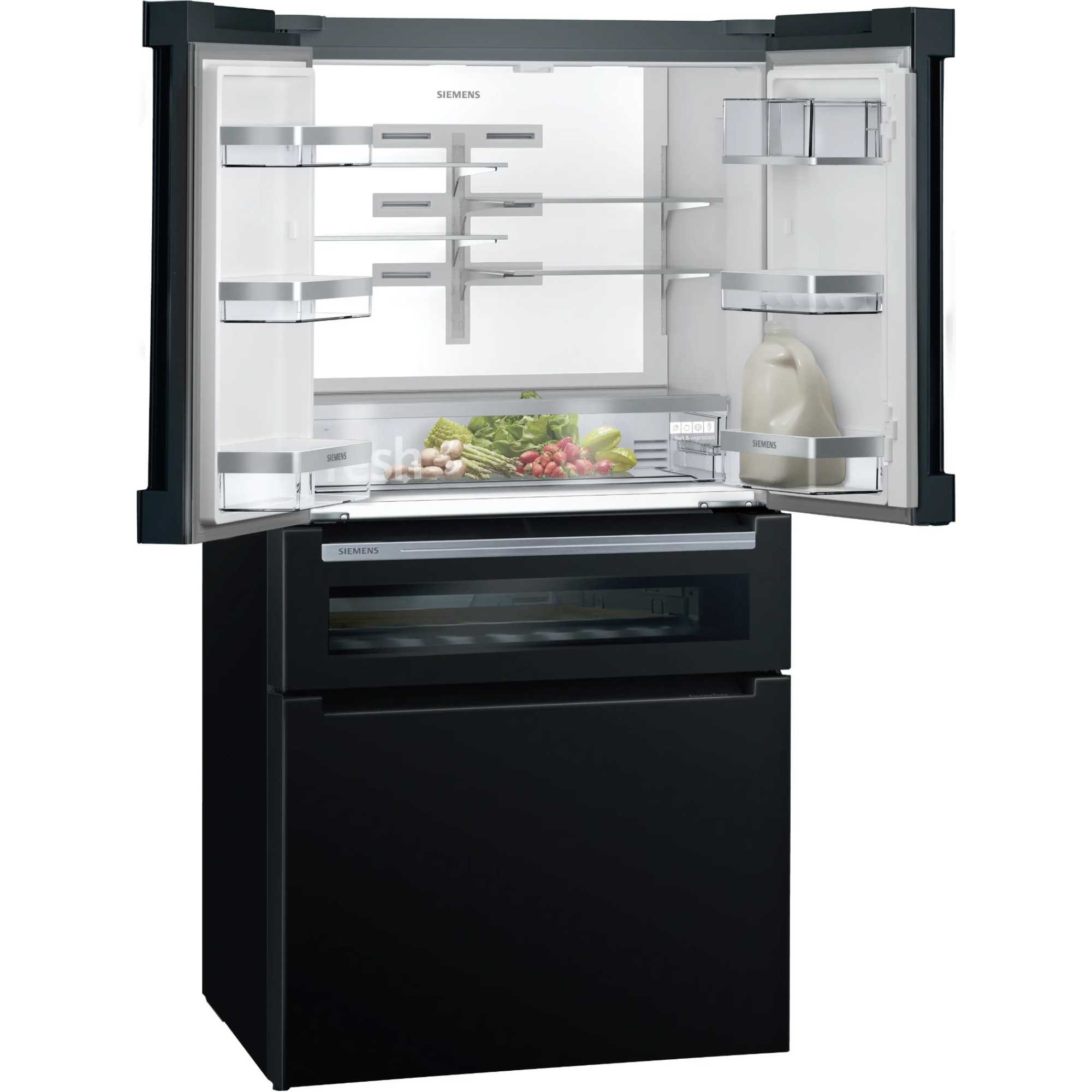 KF96RSBEA iQ700 572l Total noFrost American Style Fridge Freezer - Black