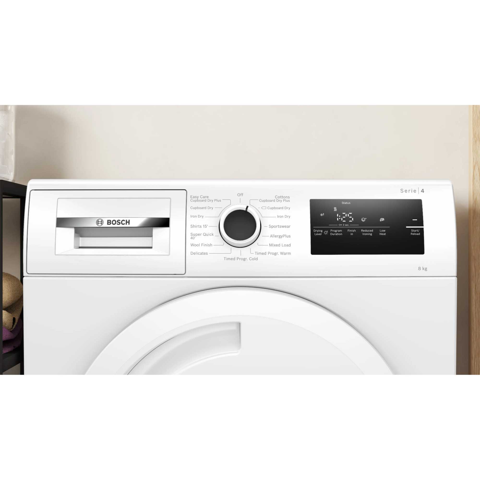WTN83202GB Series 4 8kg Condenser Tumble Dryer - White