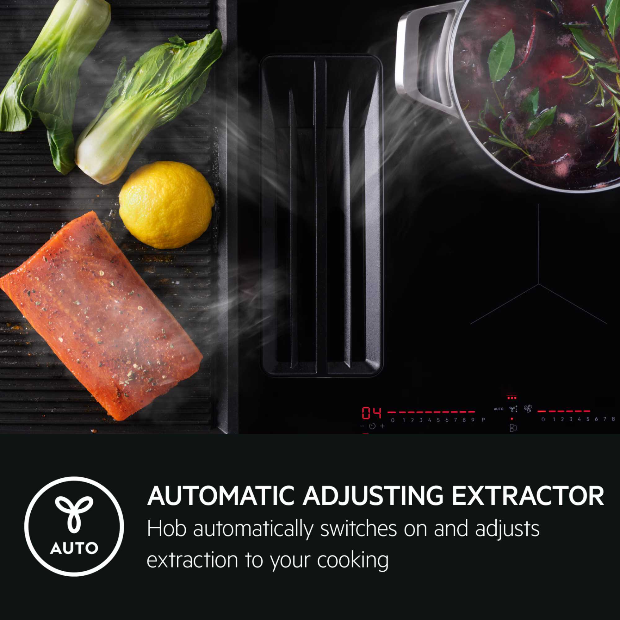 TCH74B01CB 6000 70cm Induction Extractor Hob
