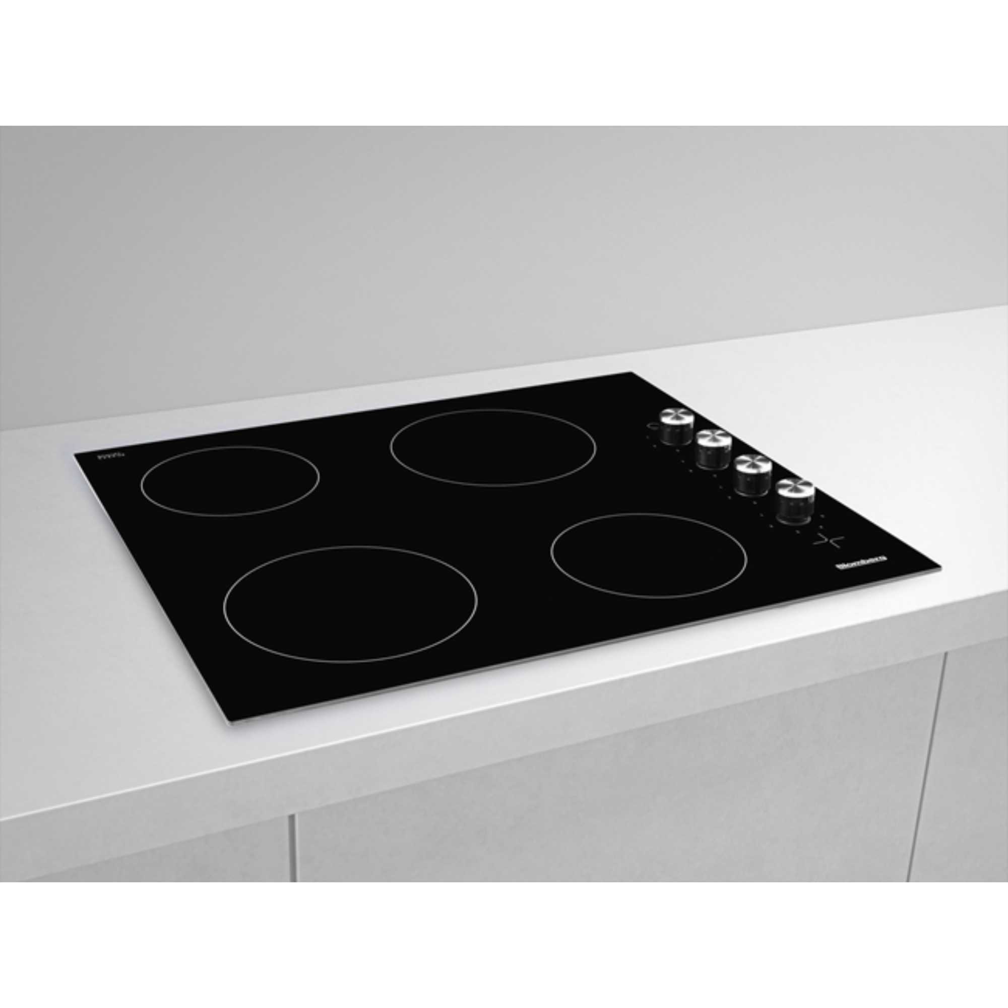 MKN24001 60cm Ceramic Hob with Side Control - Black