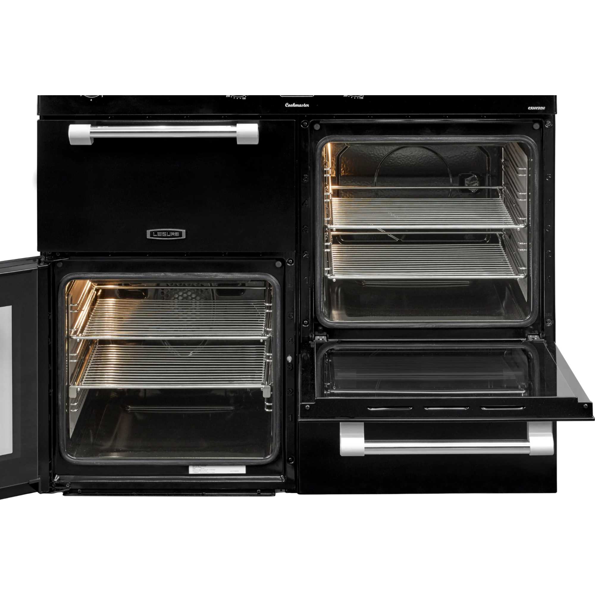 CK100D210K 100cm 5 Zone Induction Hob Range Cooker - Black