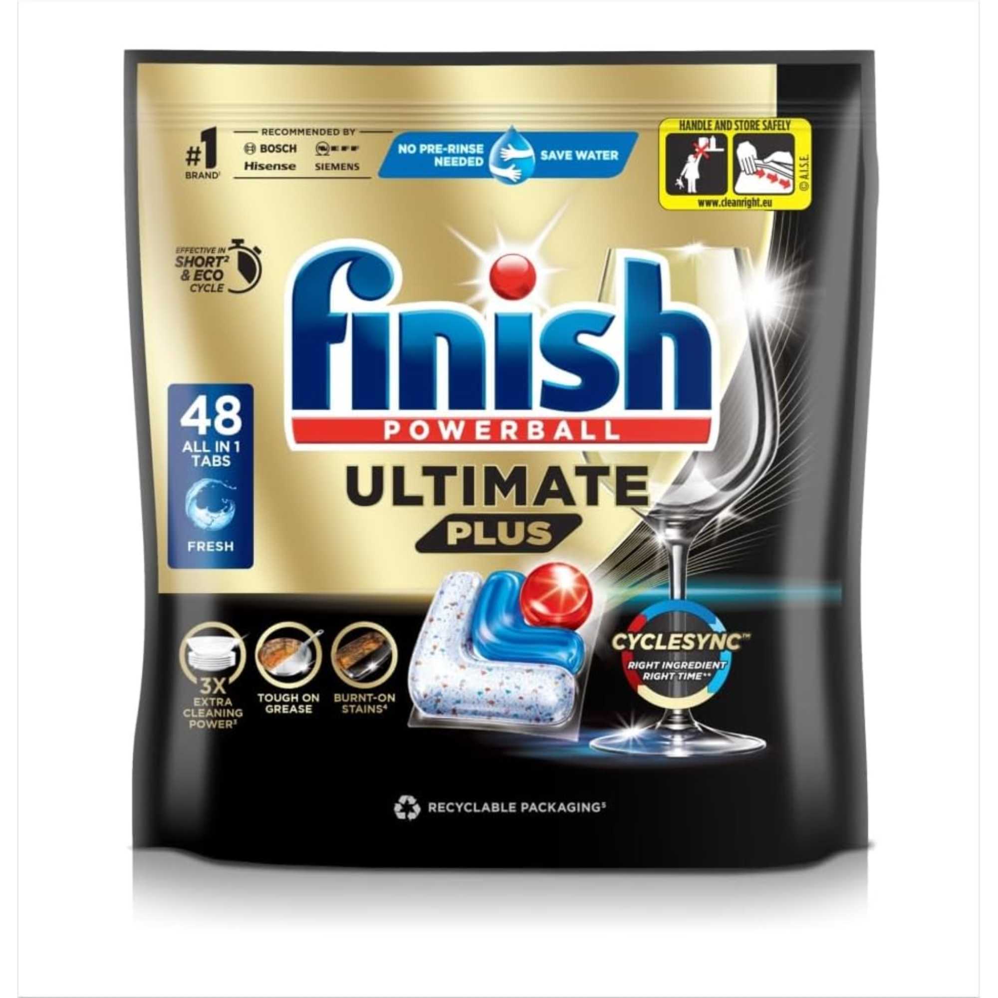 DISHTABLET-7253 48 Powerball Ultimate All In One Dishwasher Tablets