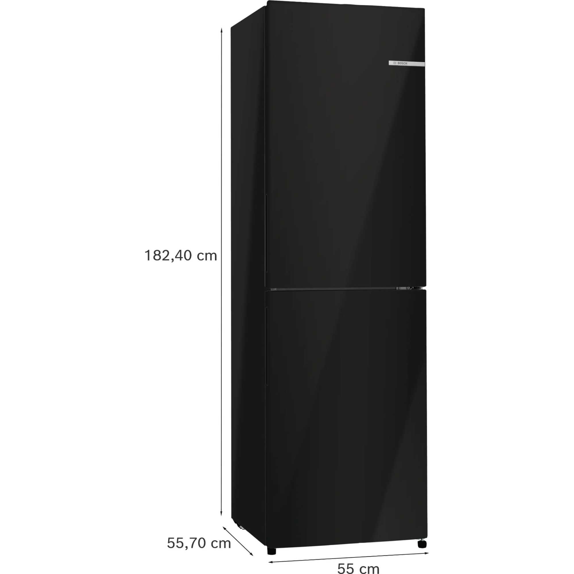 Bosch KGN27NBEAG Fridge Freezer - Black - No Frost - 255L Capacity - Image 11