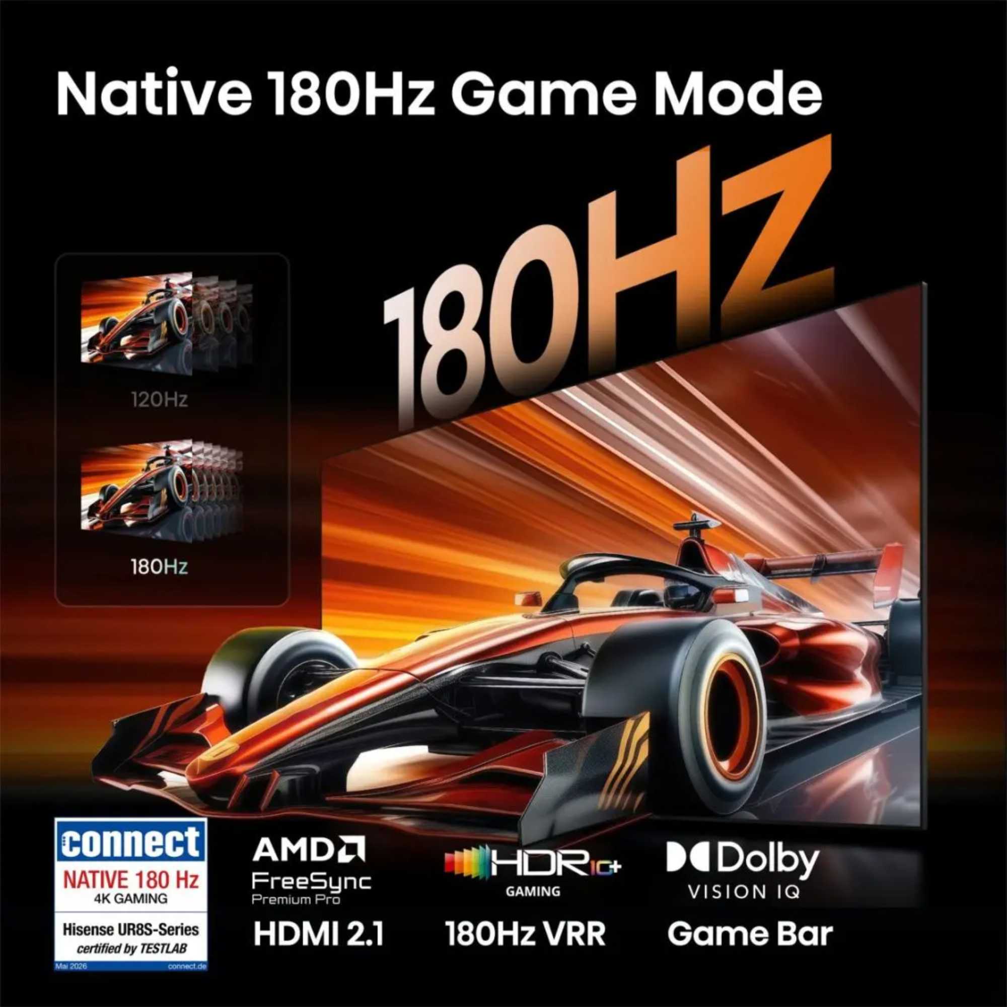 UR8S 85" 4K RGB Mini LED Smart TV - 85UR8STUK
