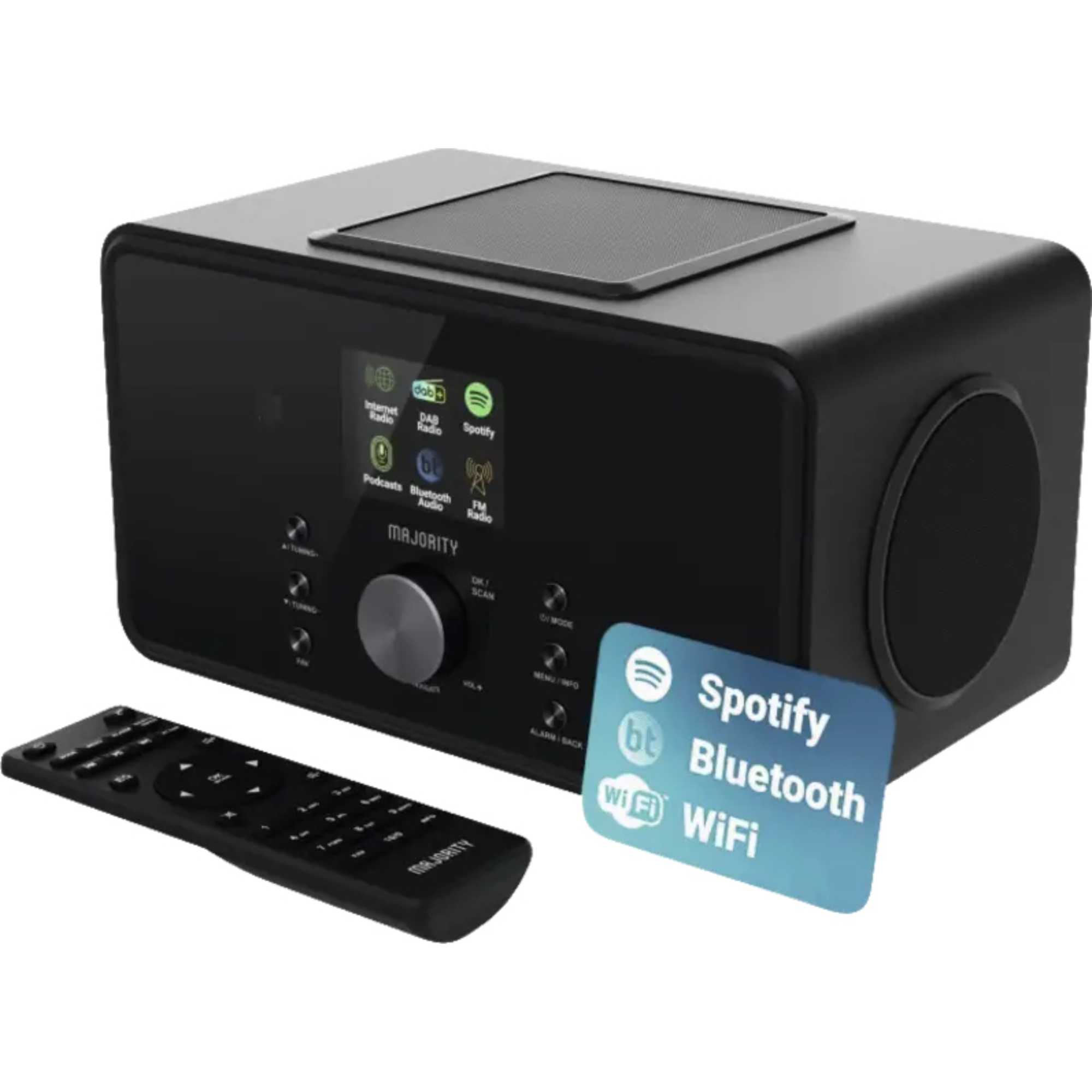 Bard Internet Radio Music System with DAB+/FM and Bluetooth - Black
