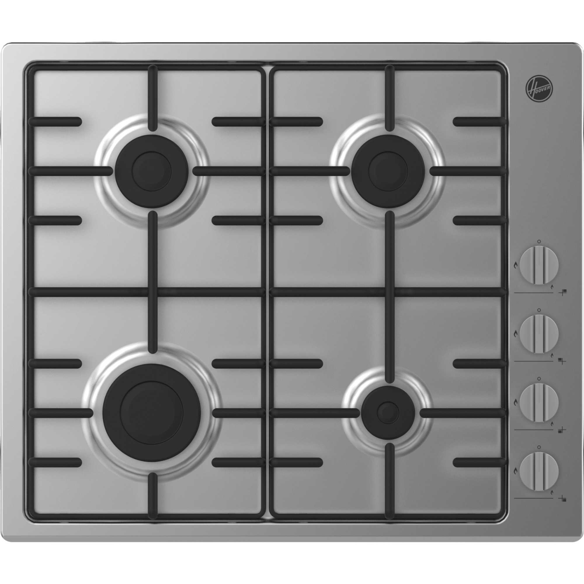 H-Hob 300 Gas HHW6LK3X 60cm 4 Gas Burner Hob - Stainless Steel