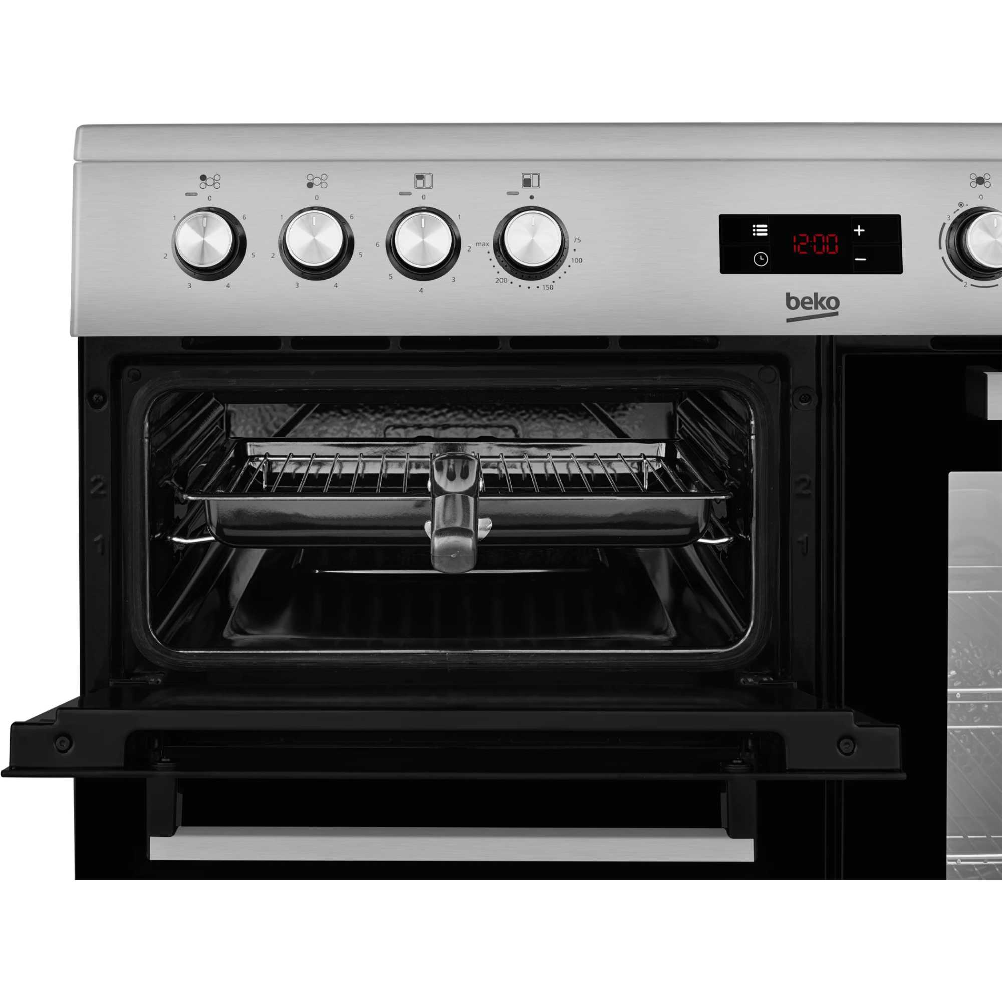 90cm Double Oven Range Cooker with 5 Ceramic Hobs - KDVC90X
