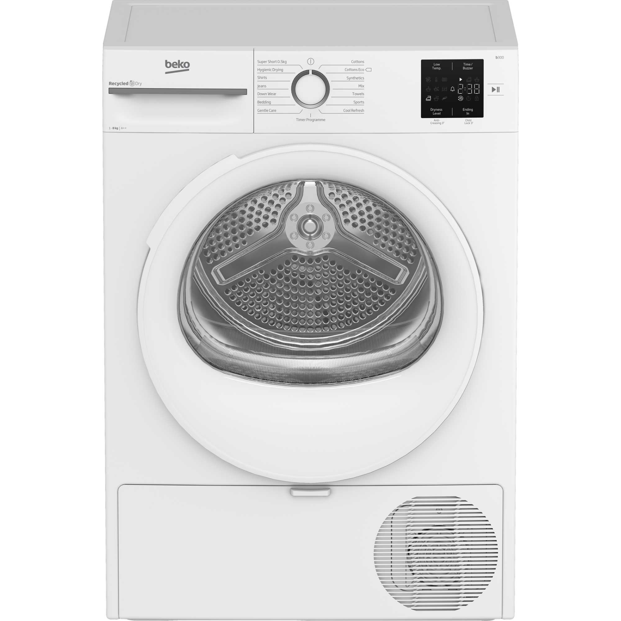 8kg Heat Pump Tumble Dryer - BMN3T3823W