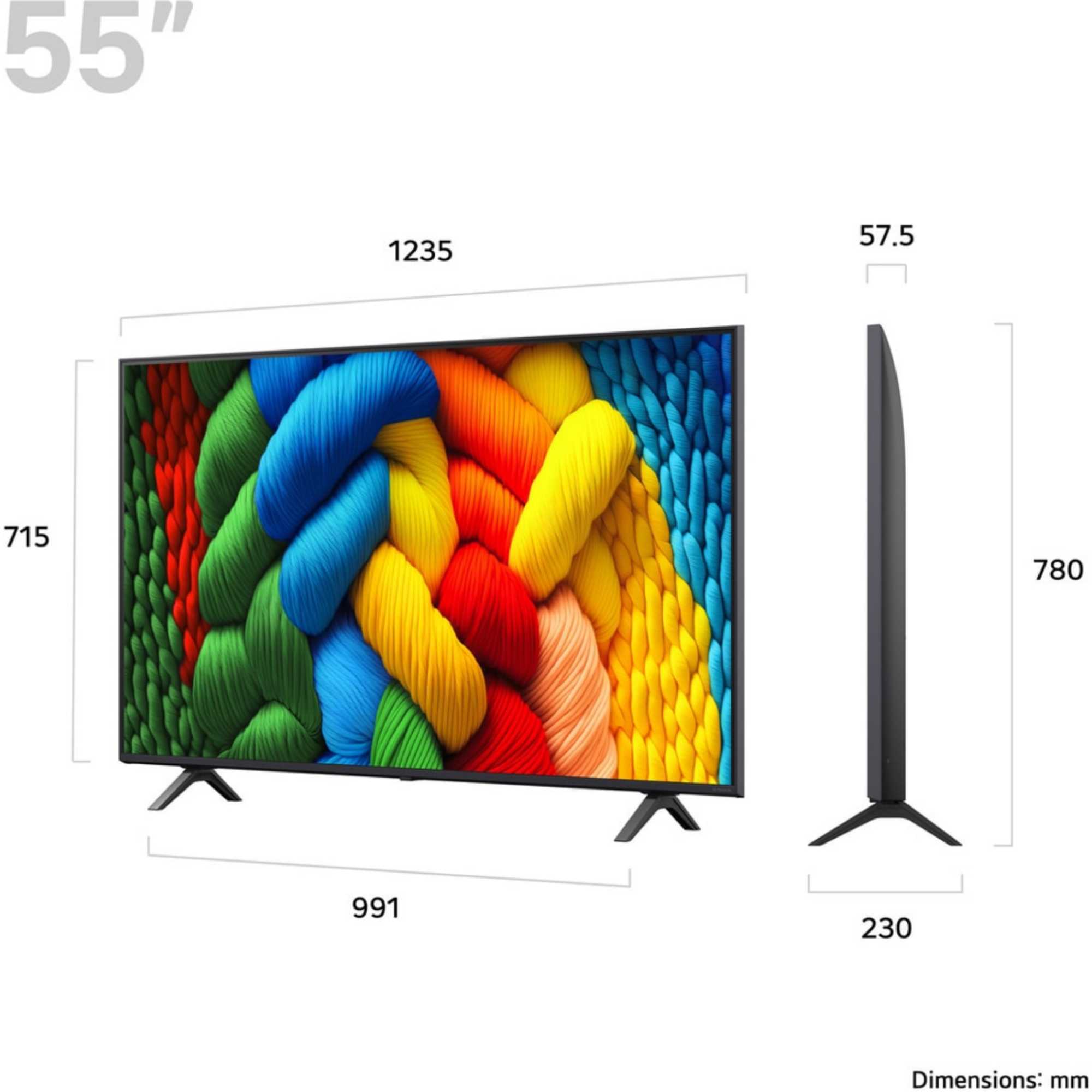 NANO80A6B 55" 4K Ultra HD NanoCell Smart TV 55NANO80A6B