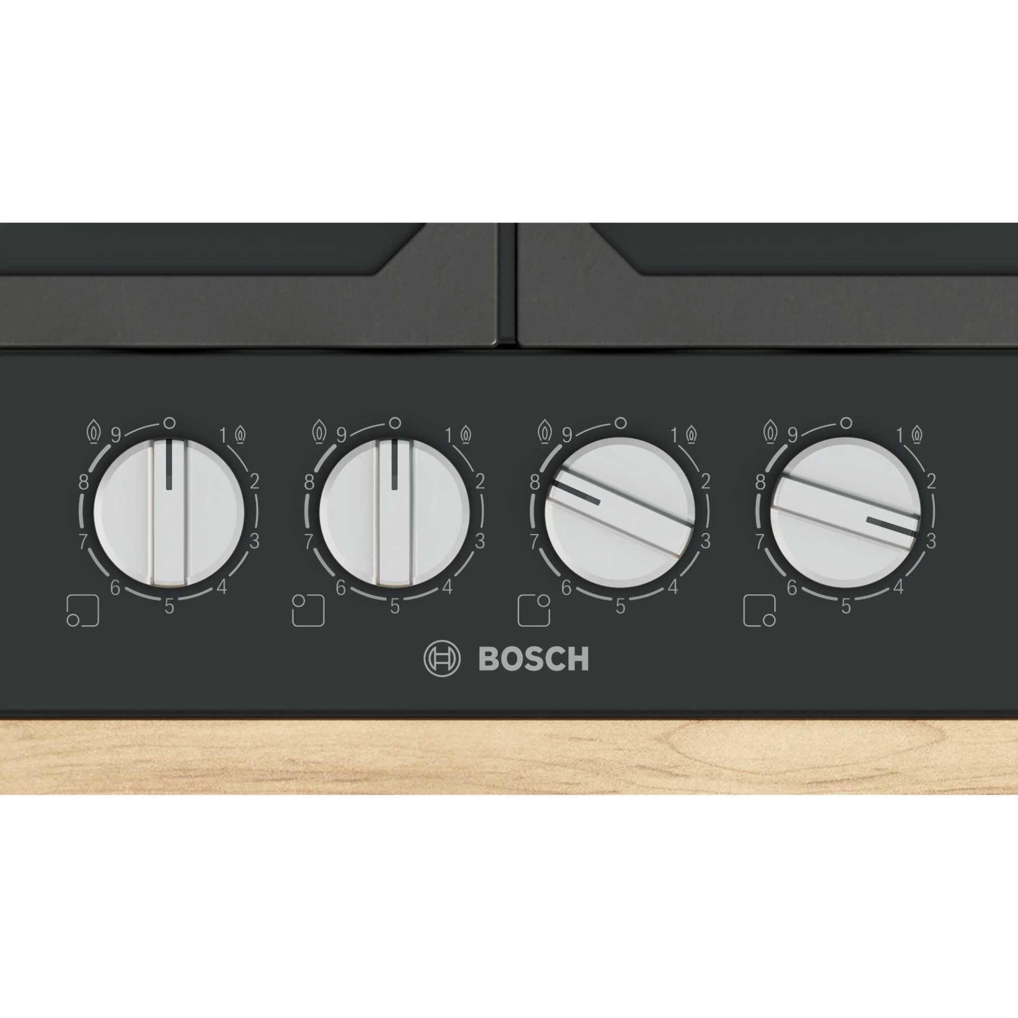 PCP6A6I90 Series 6 4 Burner 60cm Gas Hob - Black